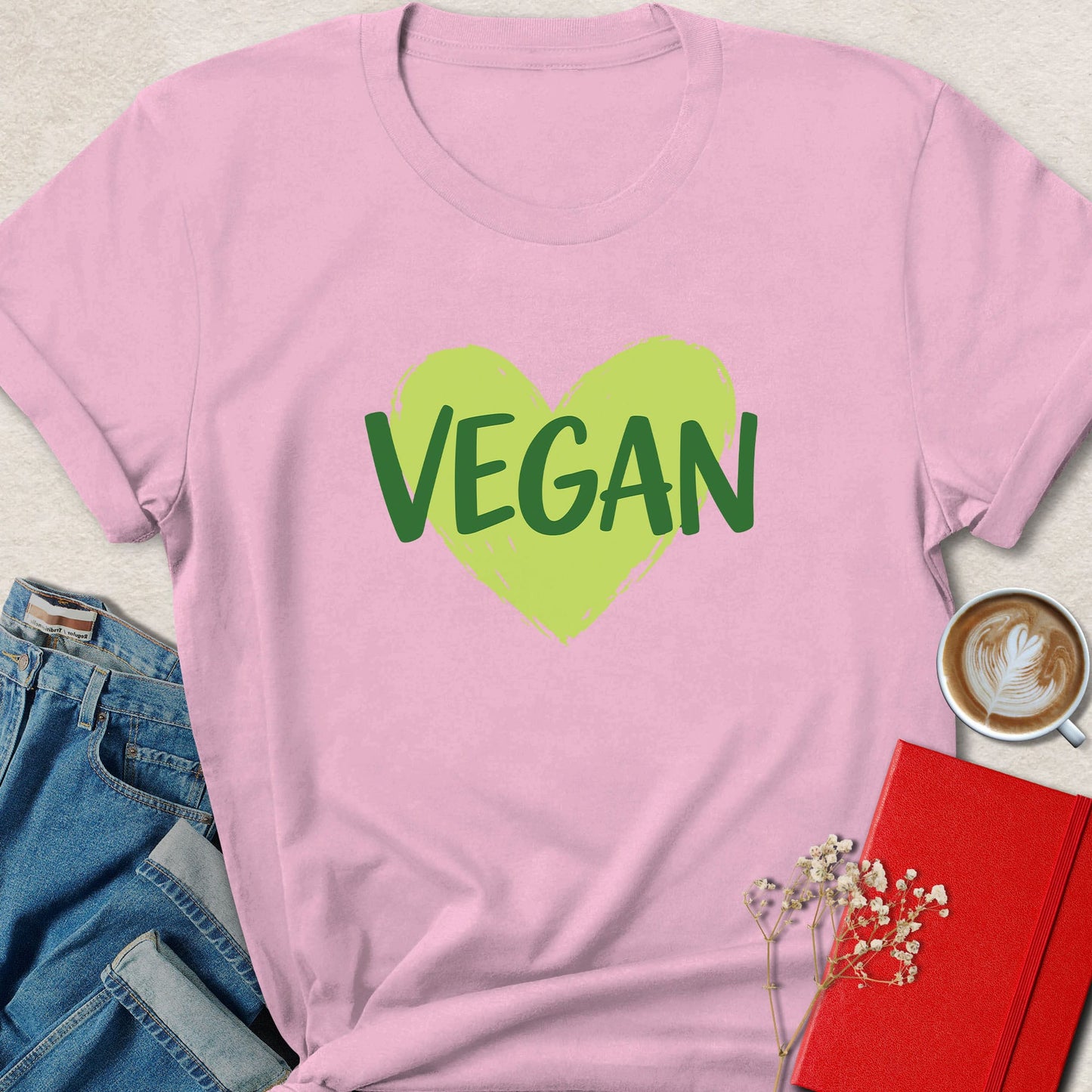 Vegan Heart Graphic T-Shirt