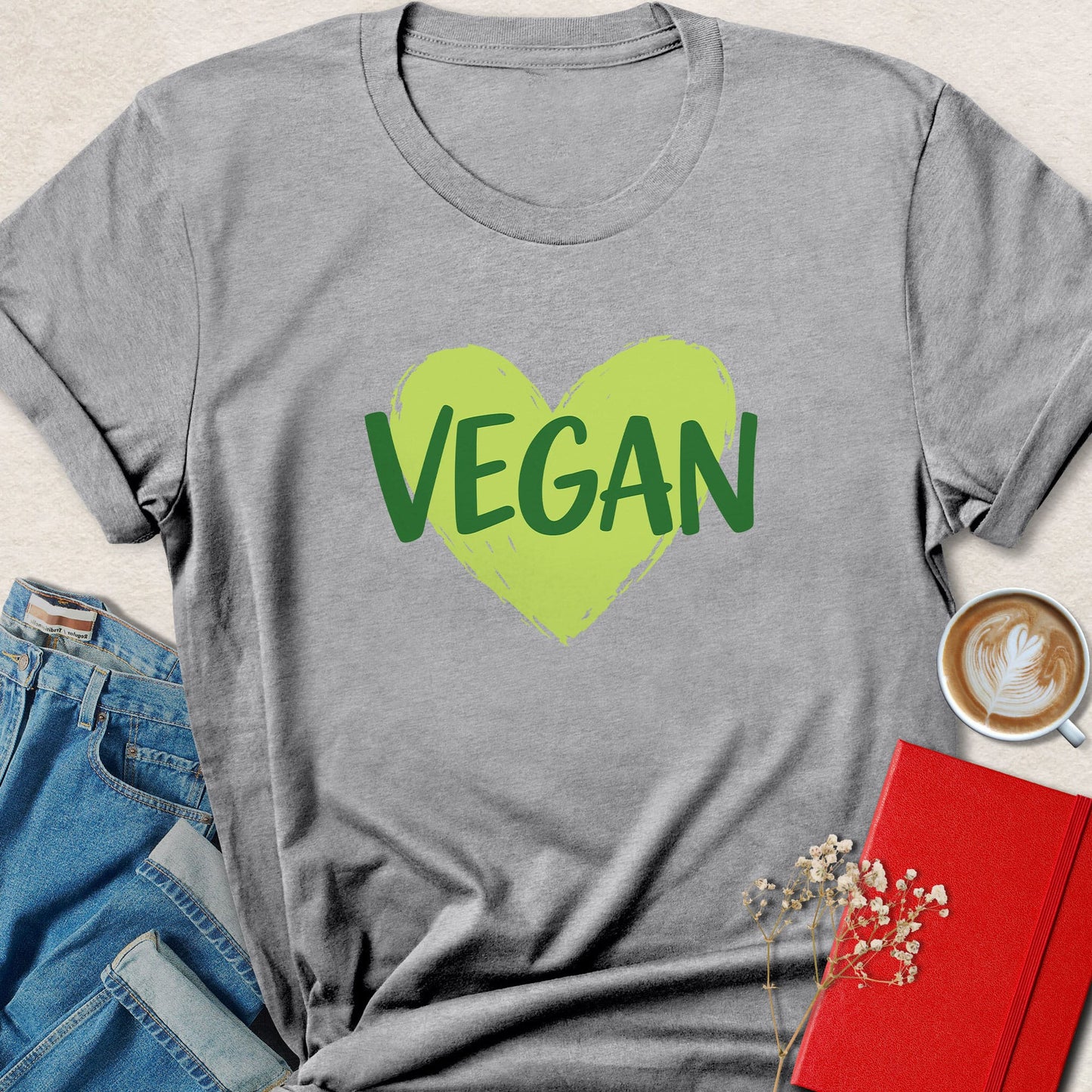 Vegan Heart Graphic T-Shirt