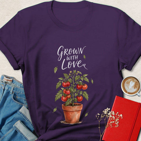 Grown With Love T-shirt | Cottagecore Plant Lover Tee