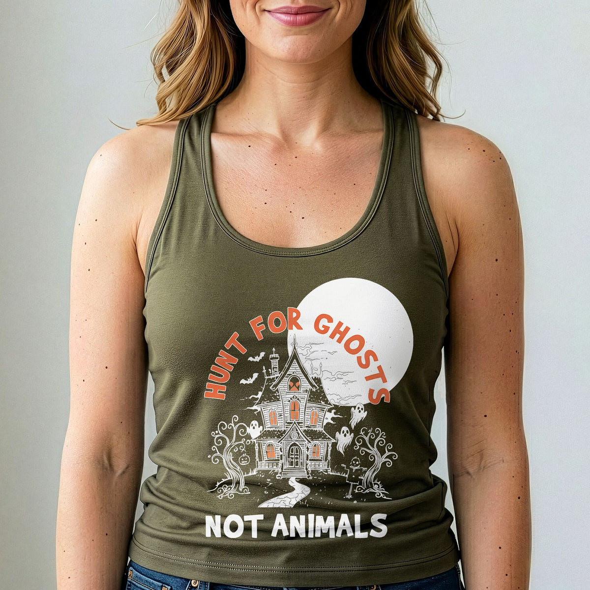Hunt for Ghosts Not Animals Tank Top
