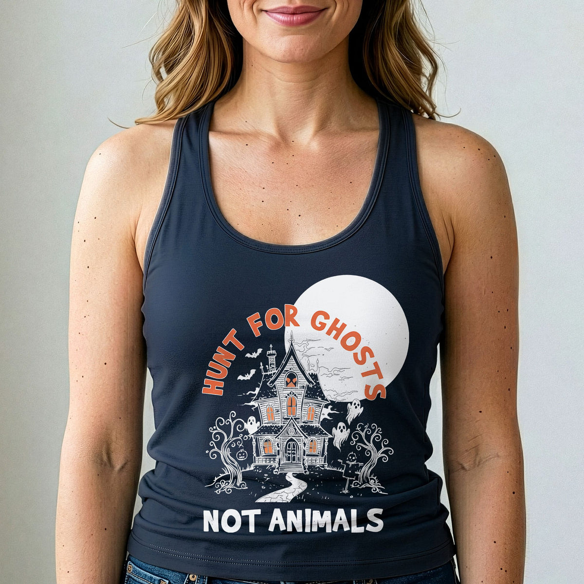 Hunt for Ghosts Not Animals Tank Top