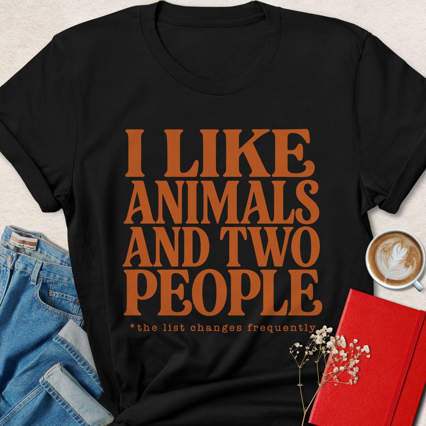 I Like Animals and Two People T-Shirt