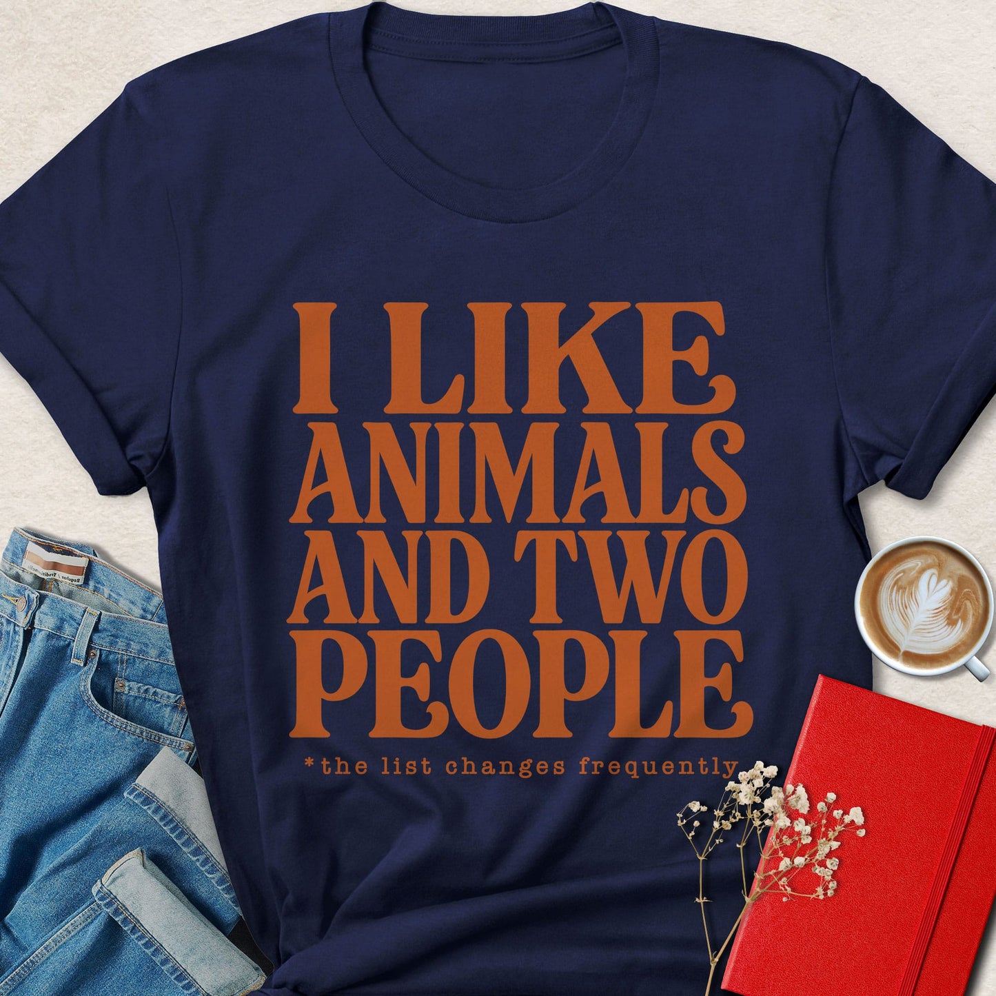 I Like Animals and Two People T-Shirt