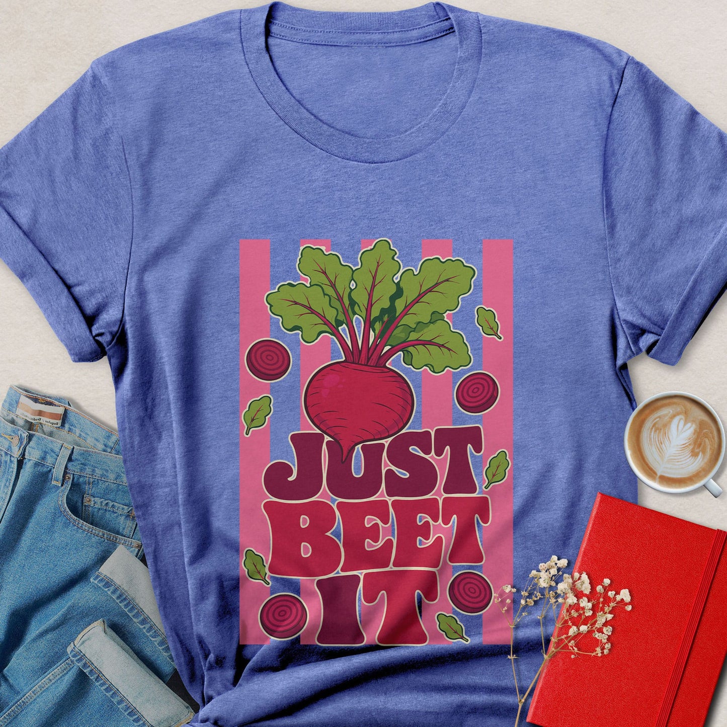 Just Beet It T-shirt | Funny Retro Vegan Veggie Tee