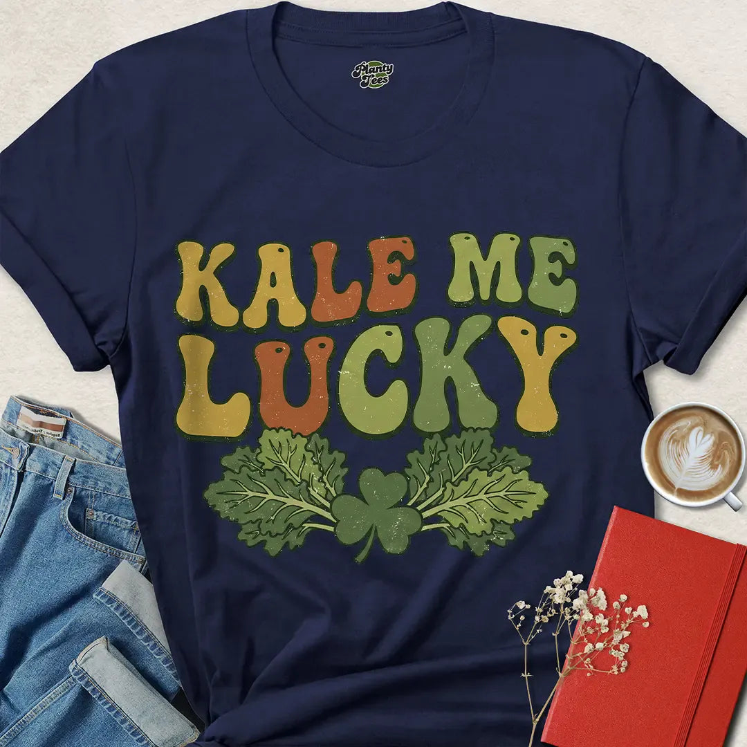Kale Me Lucky Vegan Shirt | Funny St. Patrick’s Day Tee for Plant Lovers – Order Now