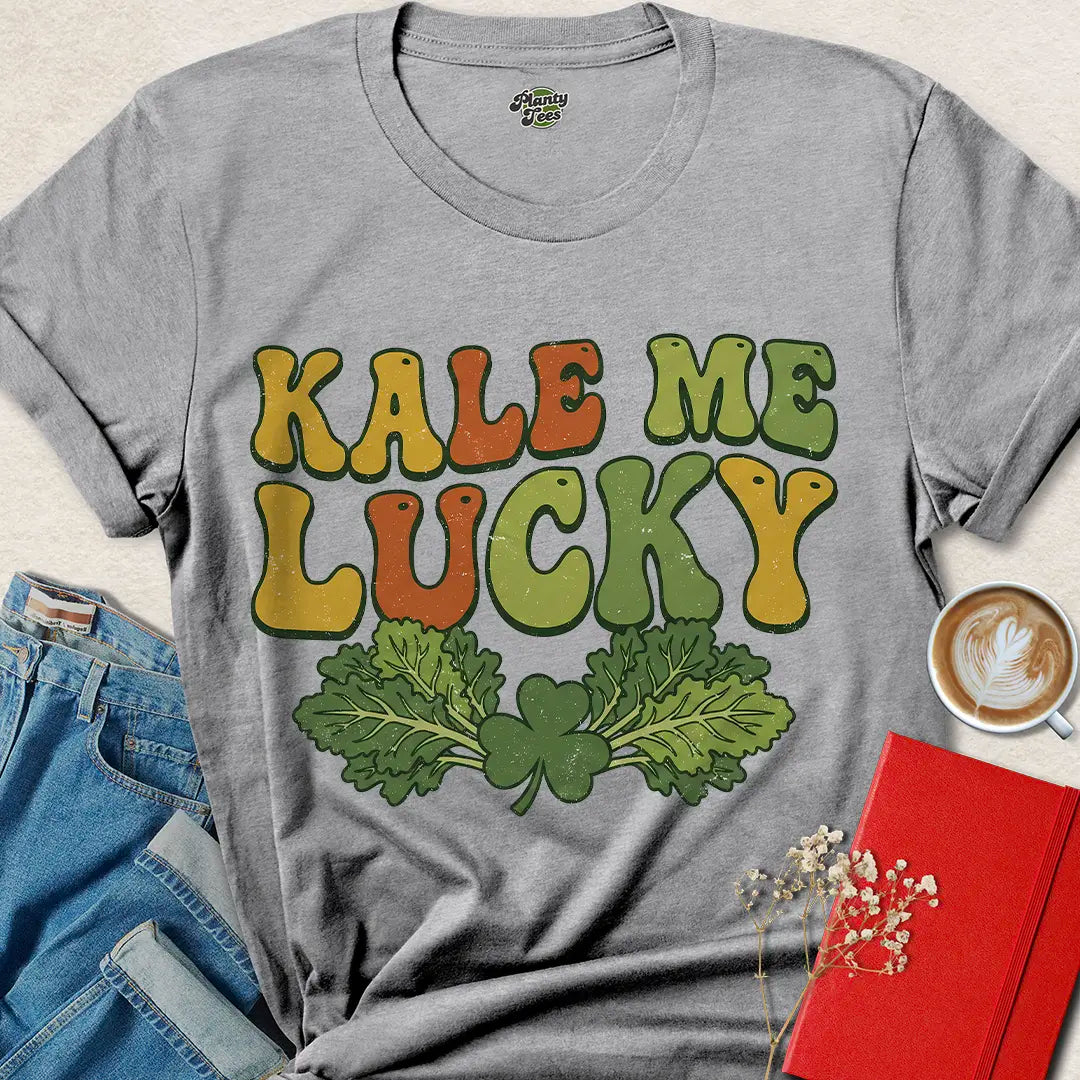 Kale Me Lucky Vegan Shirt | Funny St. Patrick’s Day Tee for Plant Lovers – Order Now