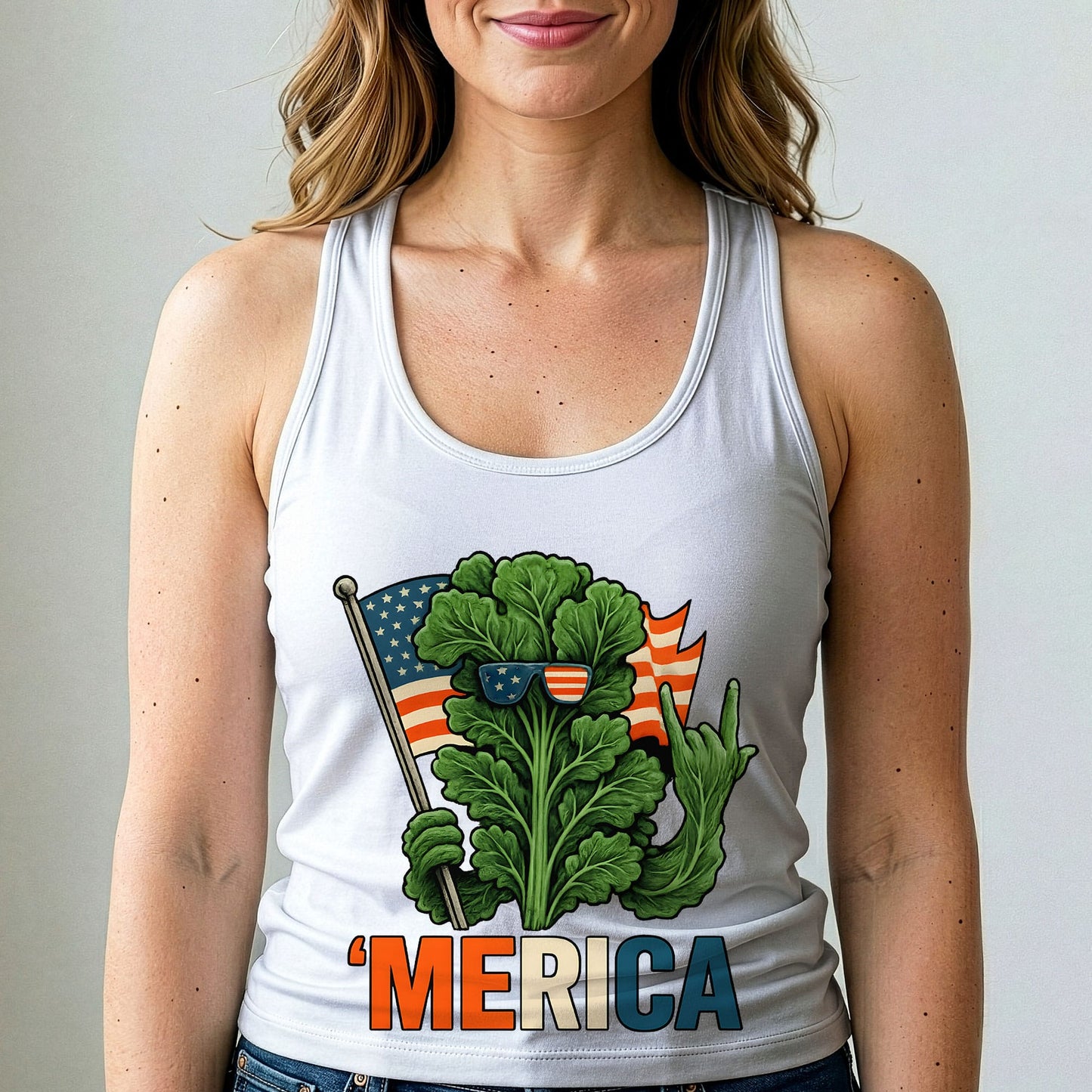Kale 'Merica Tank Top