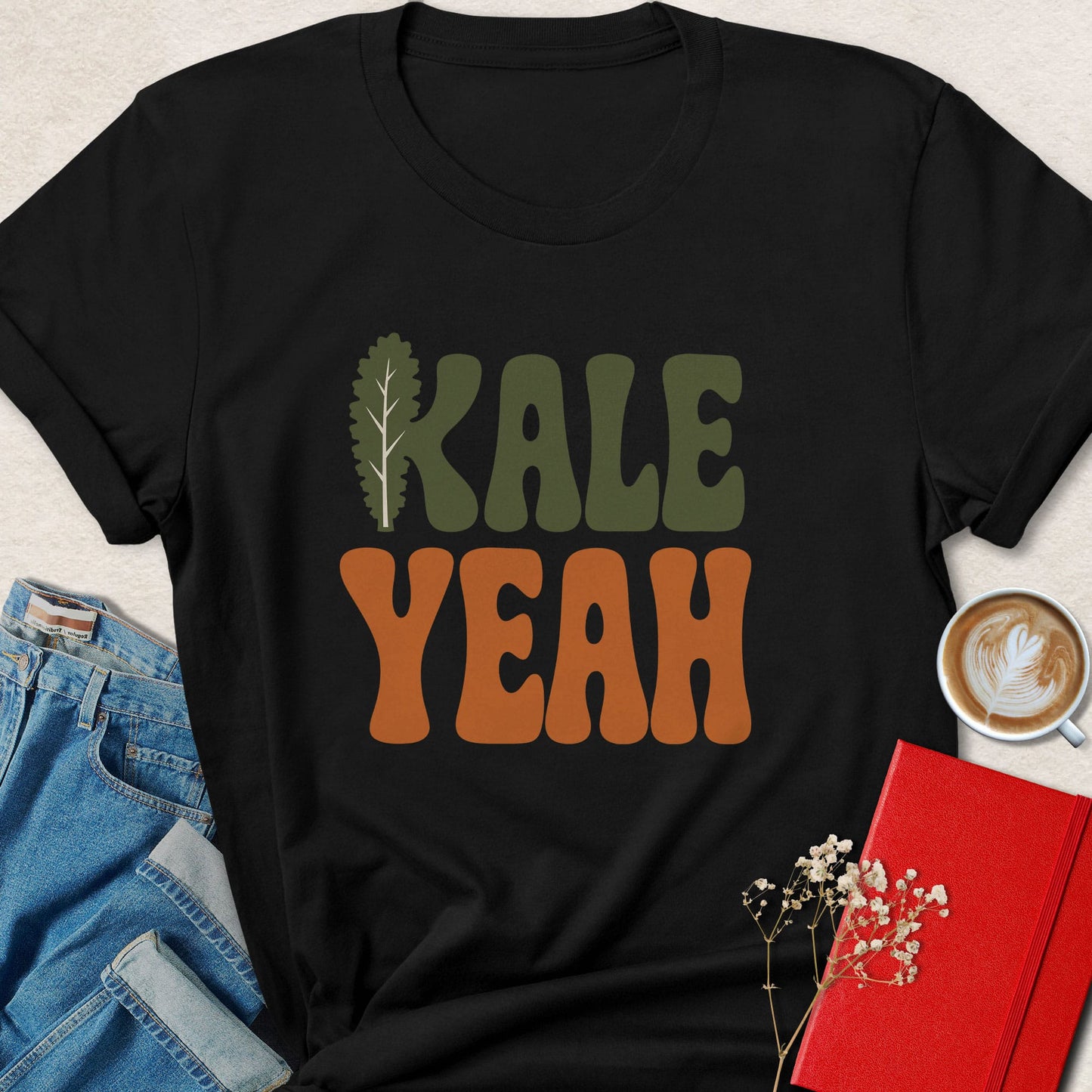 Kale Yeah Retro Veggie T-Shirt
