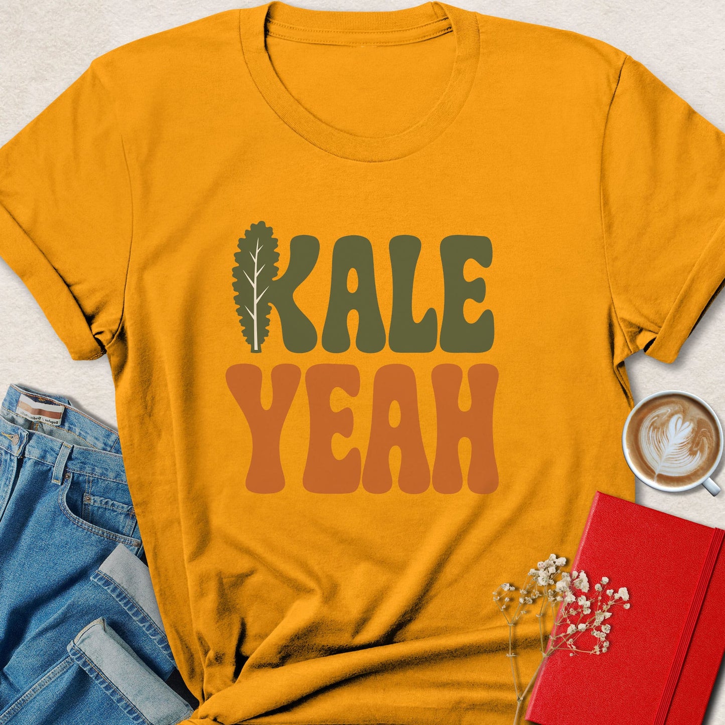 Kale Yeah Retro Veggie T-Shirt