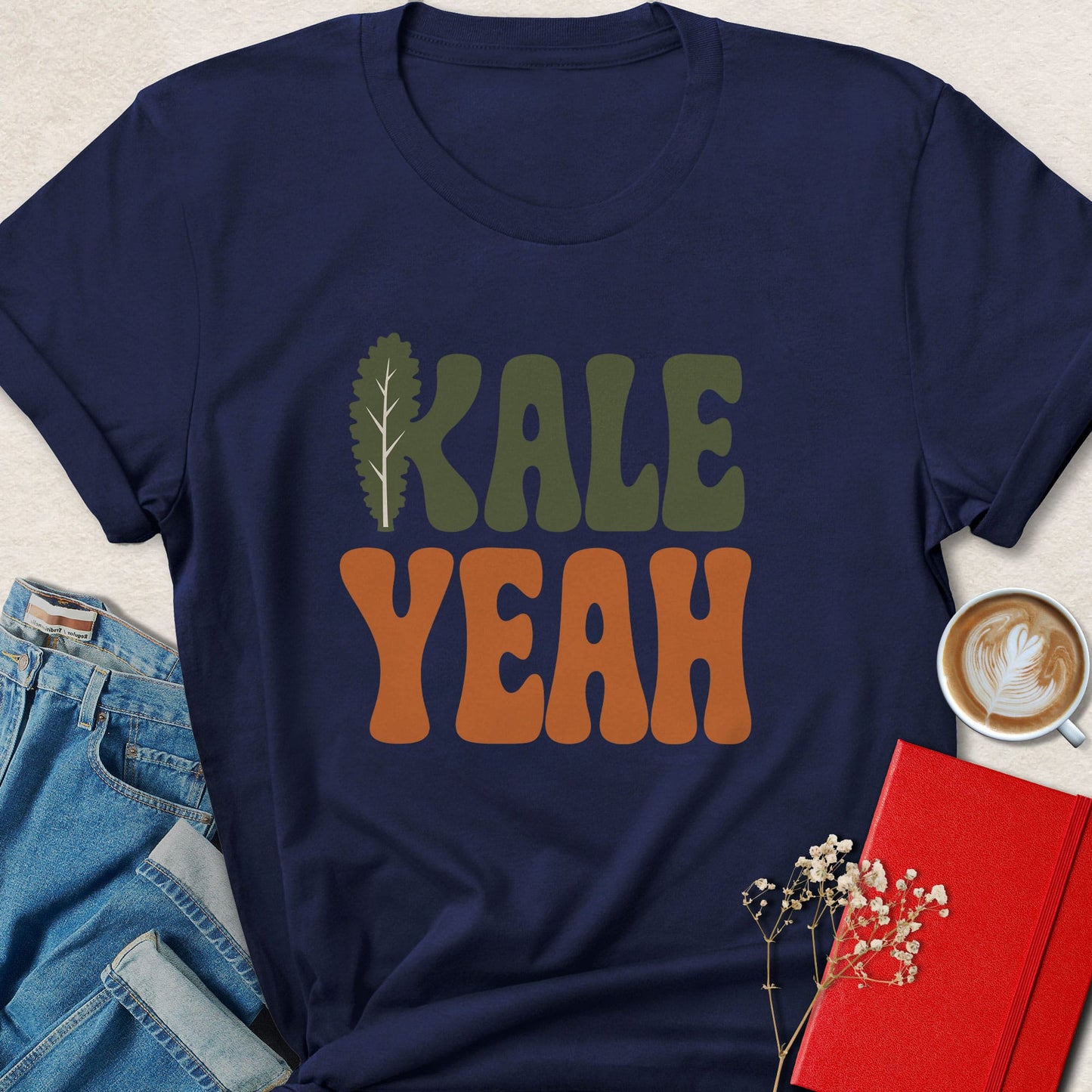 Kale Yeah Retro Veggie T-Shirt