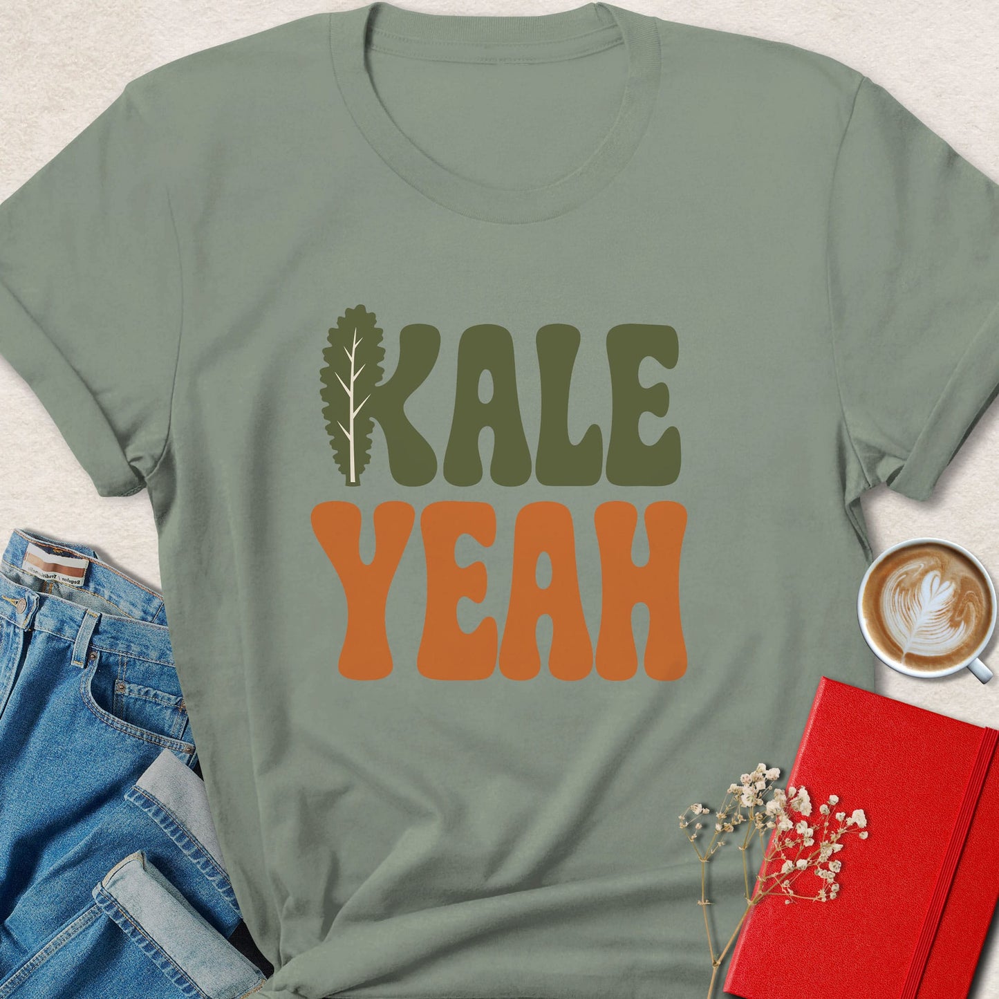 Kale Yeah Retro Veggie T-Shirt
