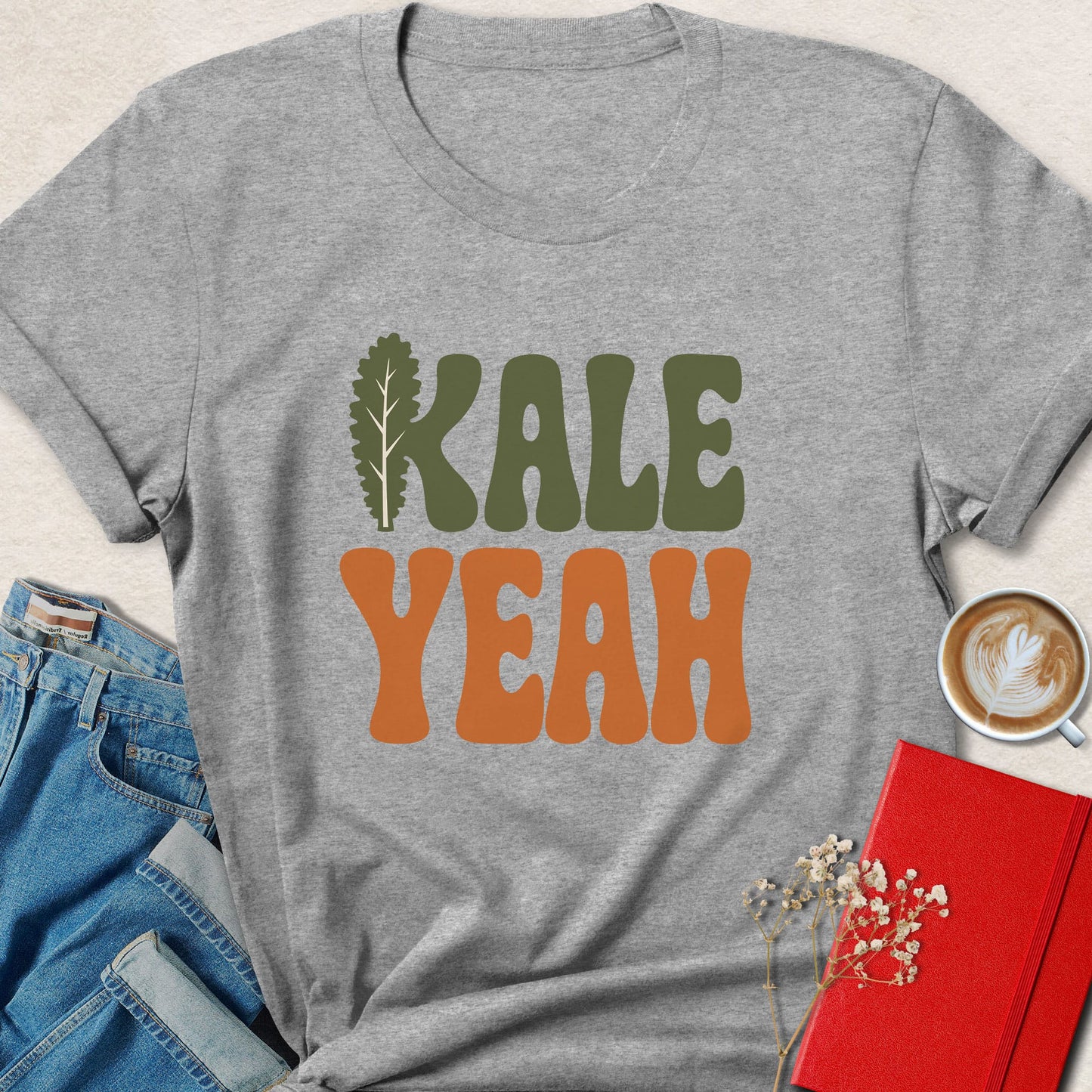 Kale Yeah Retro Veggie T-Shirt