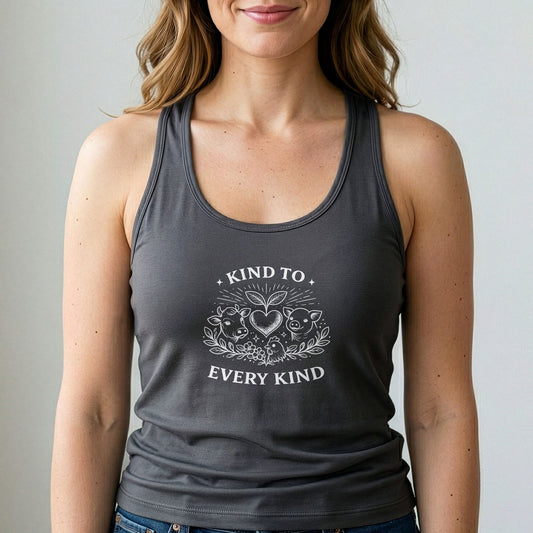 Kind To Every Kind Vegan Tank Top Animal Rights Shirt