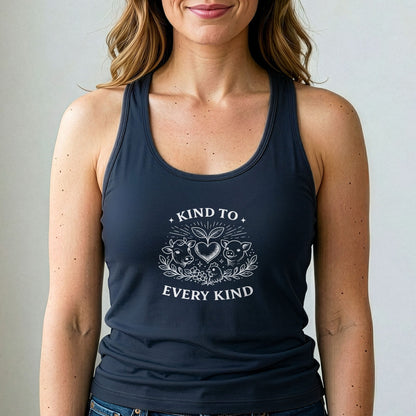 Kind To Every Kind Vegan Tank Top Animal Rights Shirt