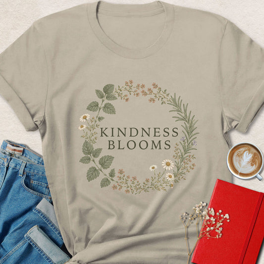 Kindness Blooms Botanical T-shirt