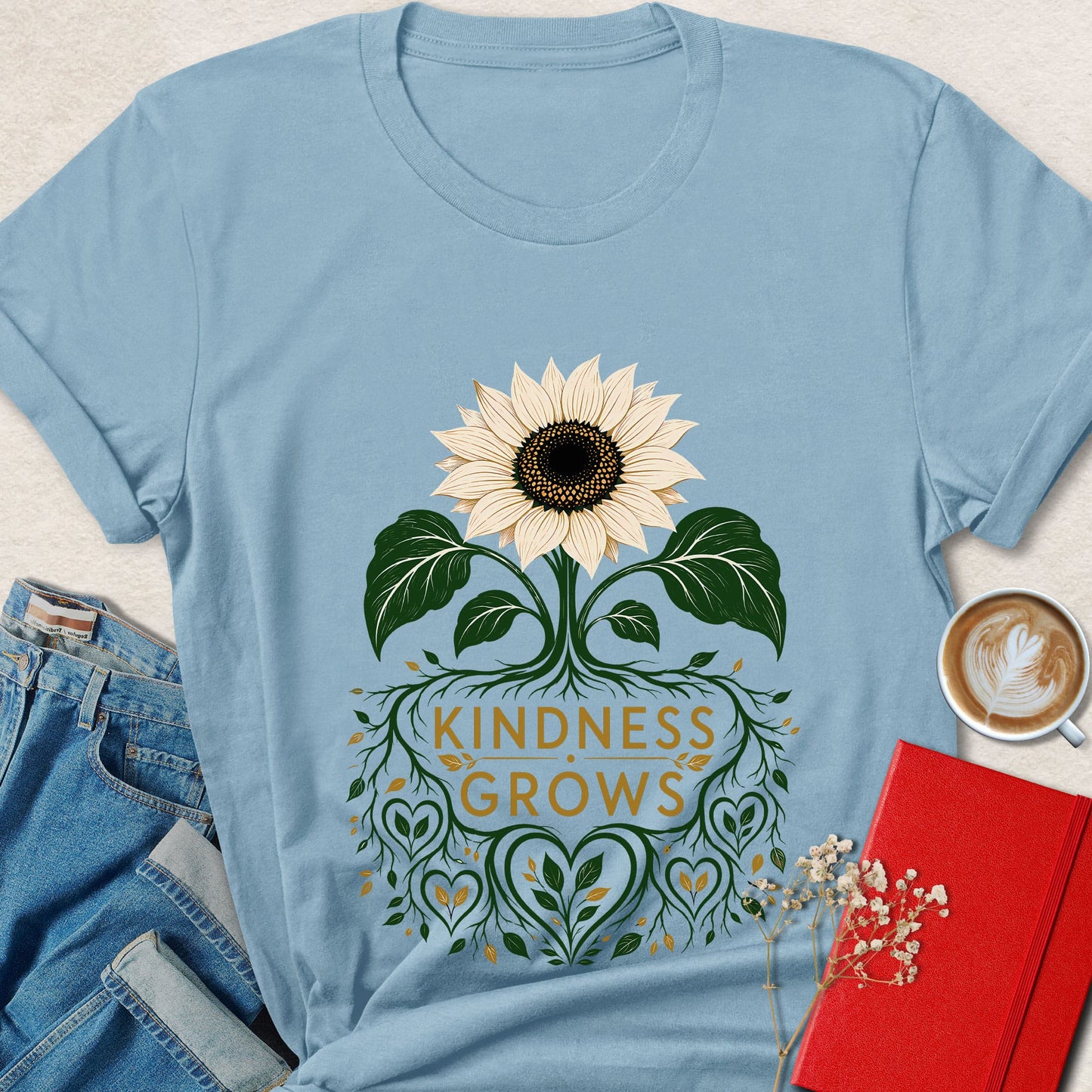 Sunflower Kindness Grows T-Shirt