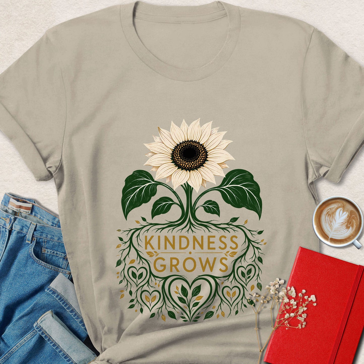 Sunflower Kindness Grows T-Shirt