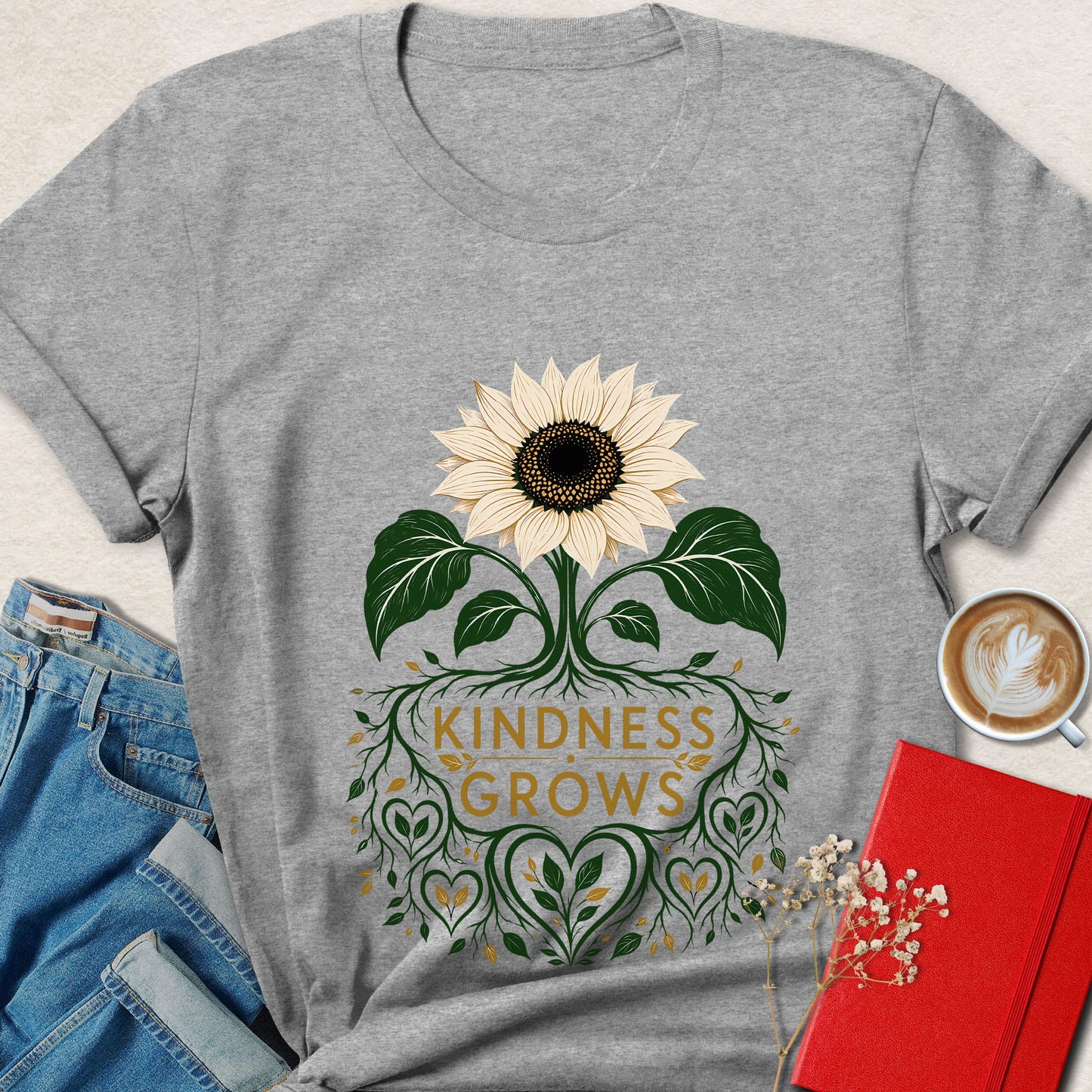 Sunflower Kindness Grows T-Shirt