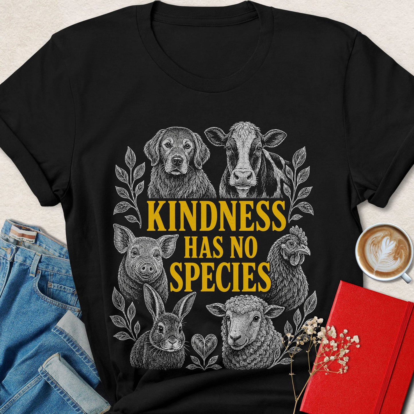 Kindness Has No Species Animal Rights T-Shirt