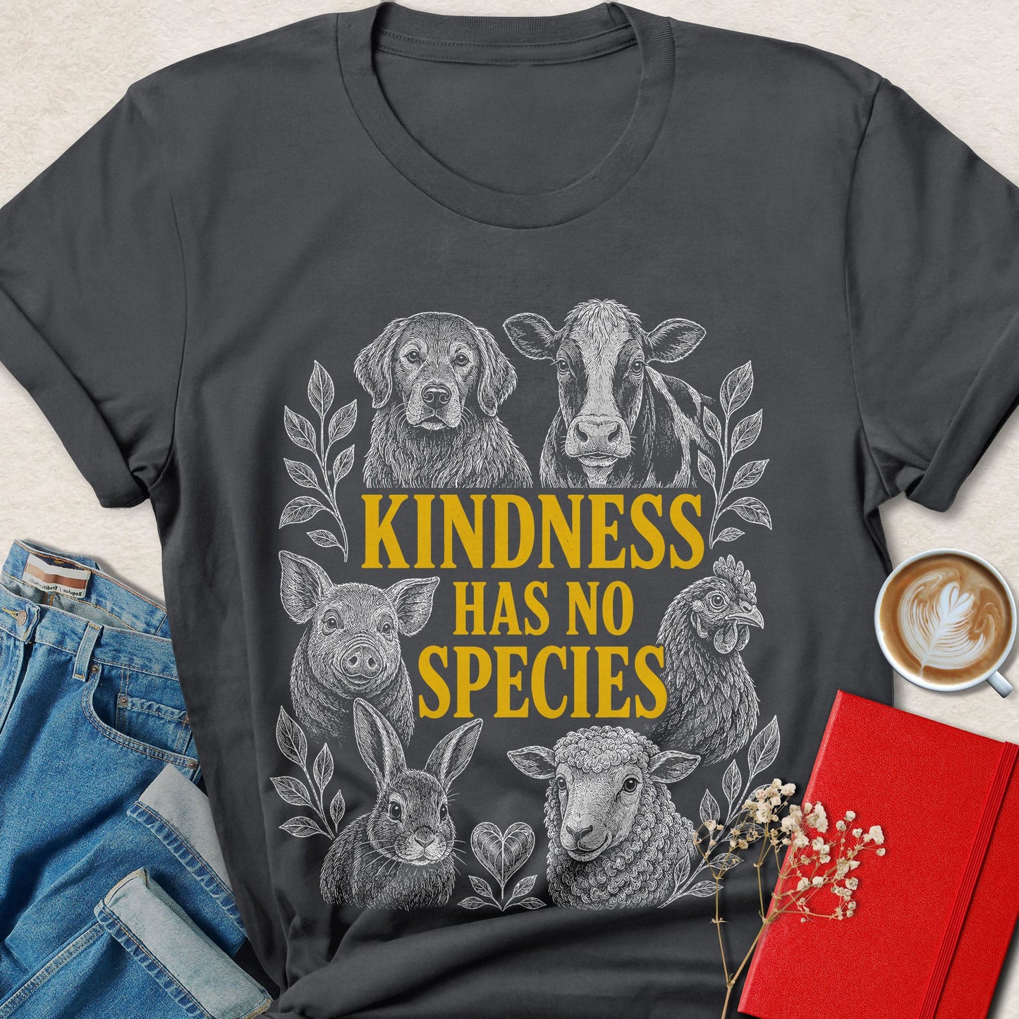 Kindness Has No Species Animal Rights T-Shirt