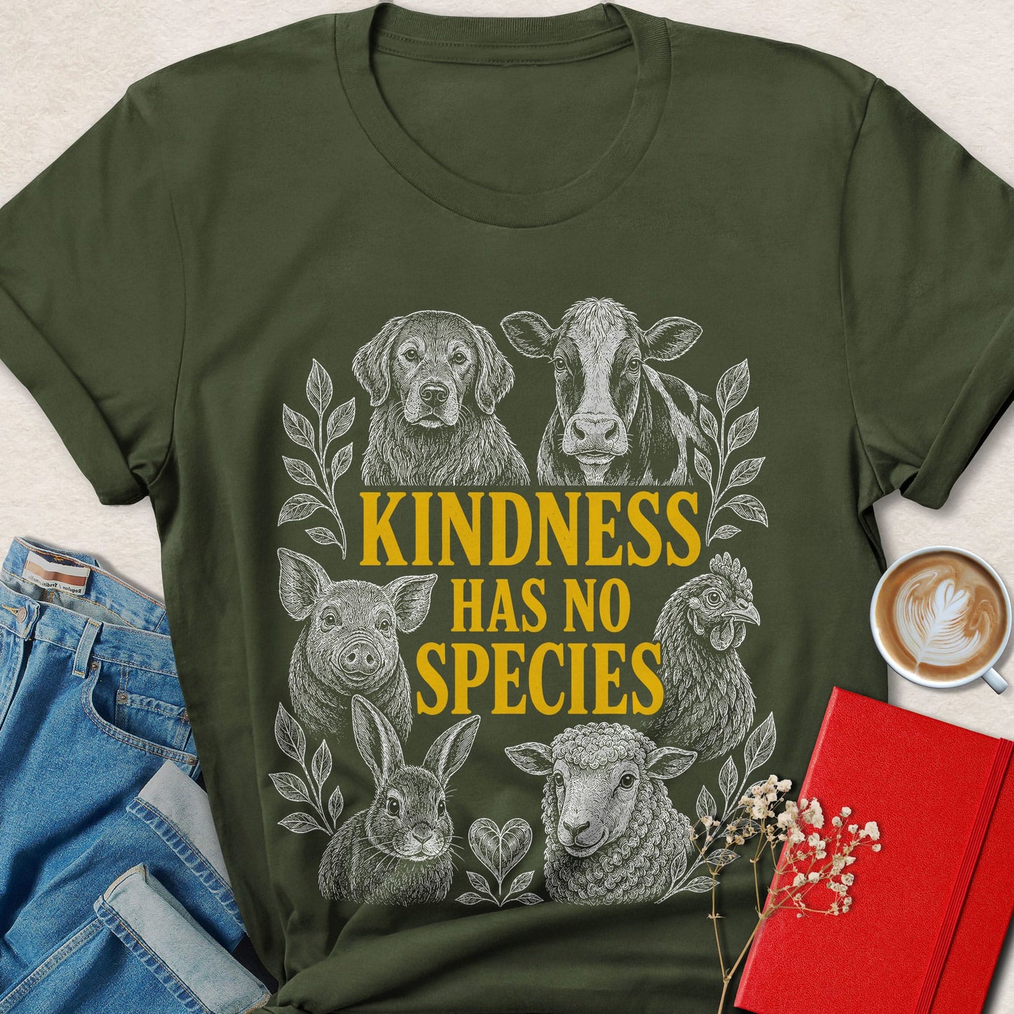 Kindness Has No Species Animal Rights T-Shirt