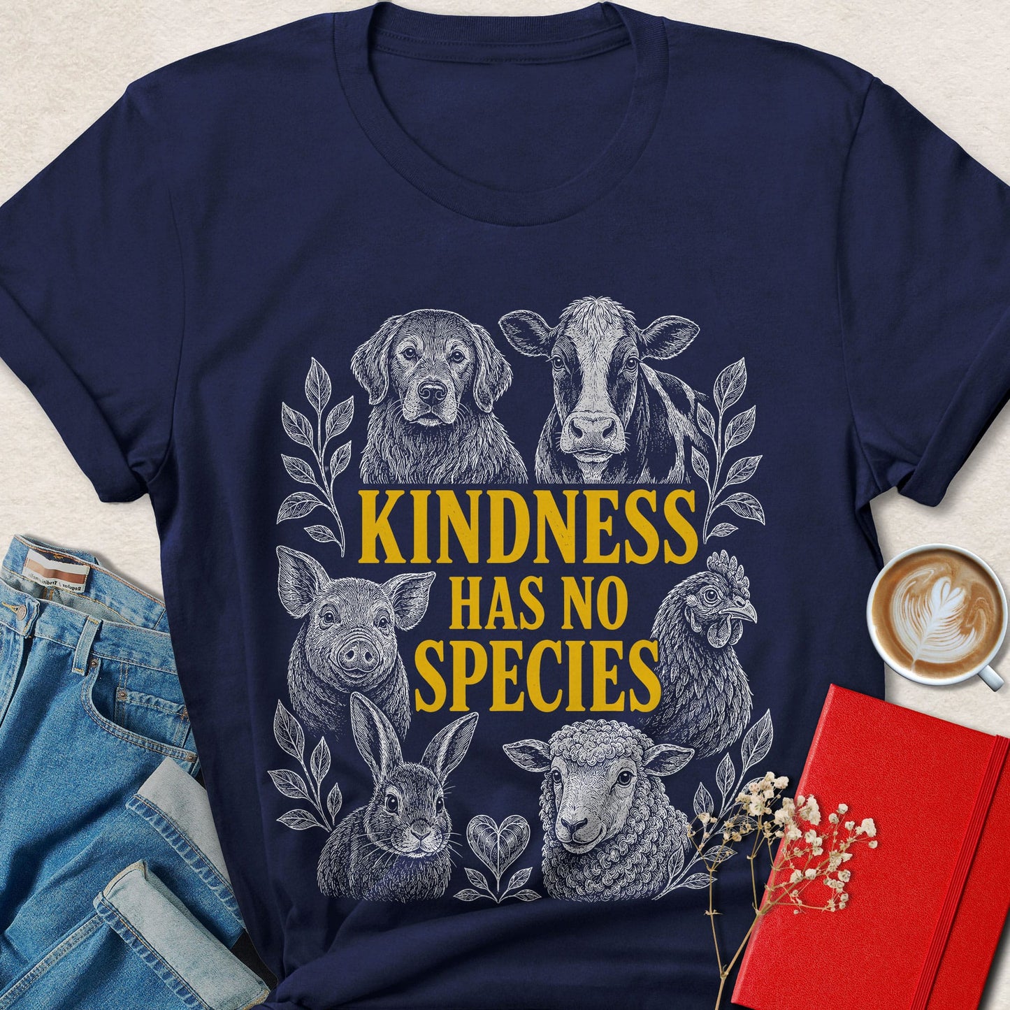 Kindness Has No Species Animal Rights T-Shirt