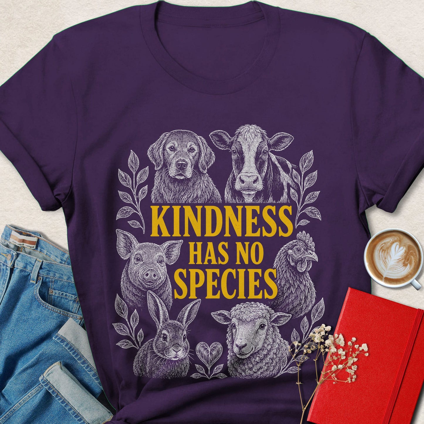 Kindness Has No Species Animal Rights T-Shirt