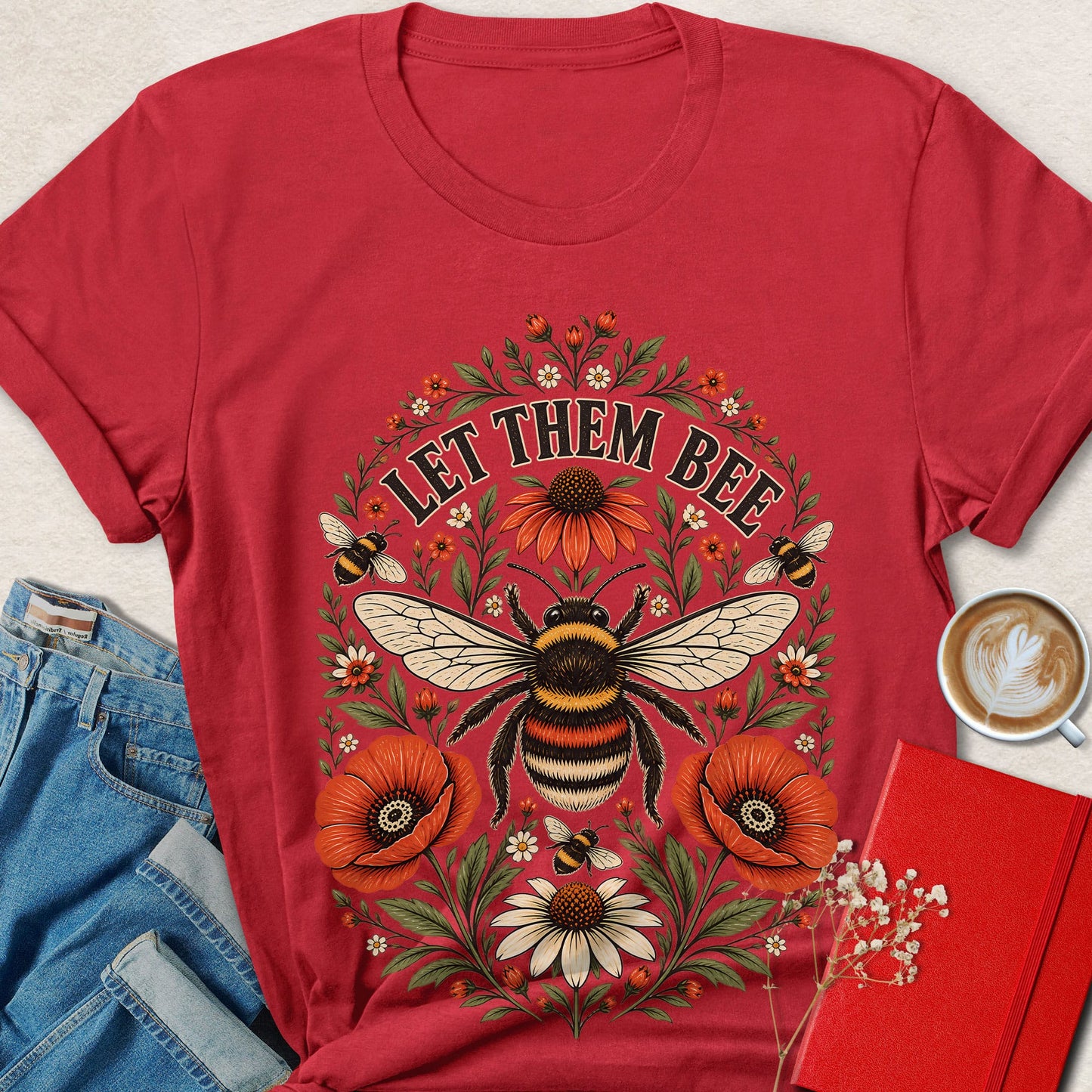 Let Them Bee Floral T-Shirt