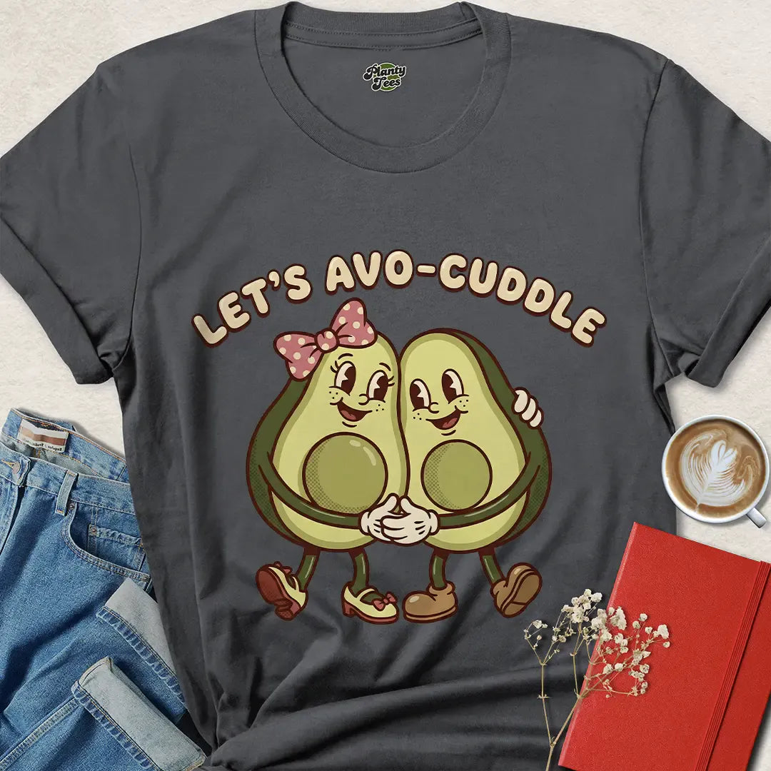 Funny Vegan Valentine's Day T-Shirt – Cute Avo-Cuddle Gift Idea | Shop Eco-Friendly Love Tees