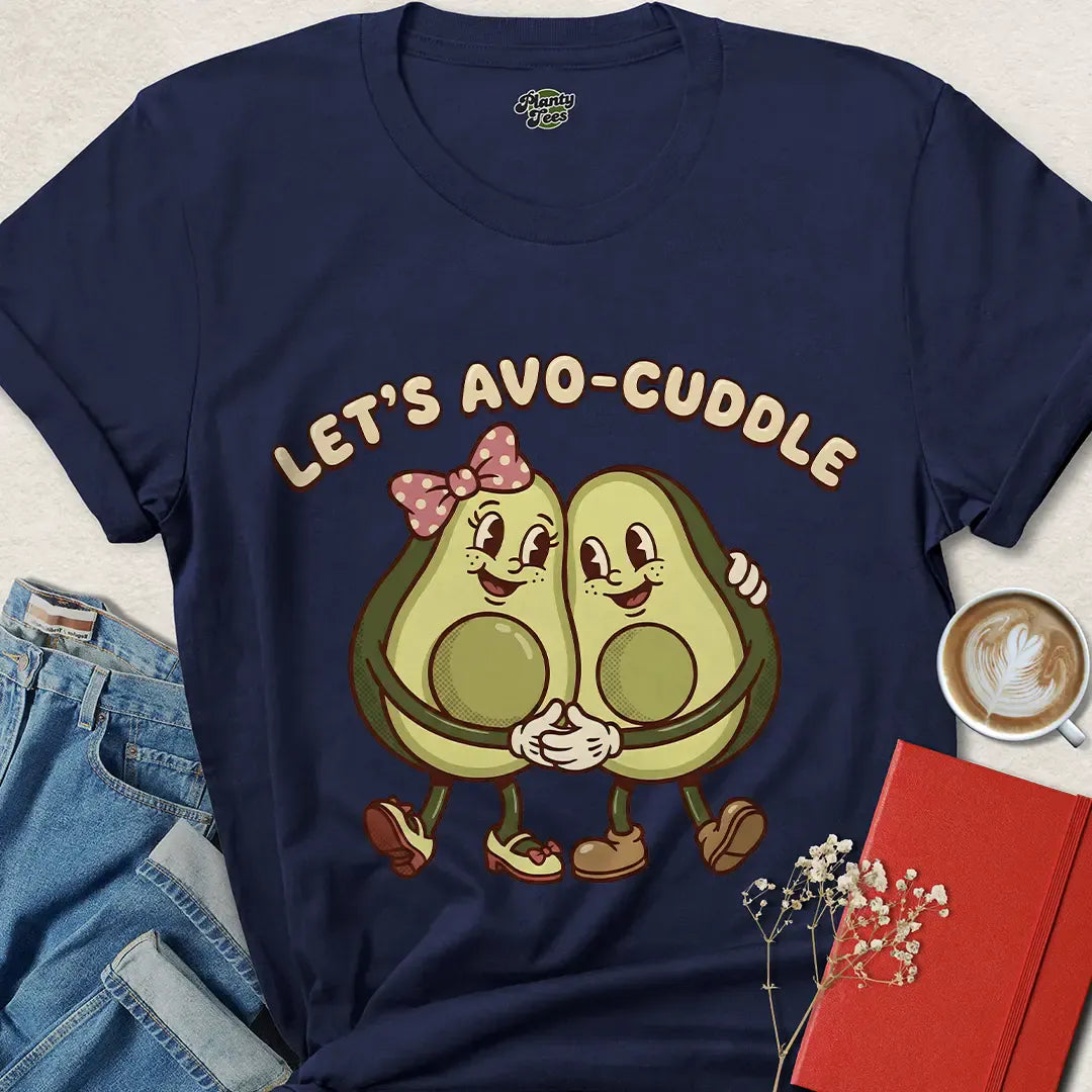 Funny Vegan Valentine's Day T-Shirt – Cute Avo-Cuddle Gift Idea | Shop Eco-Friendly Love Tees
