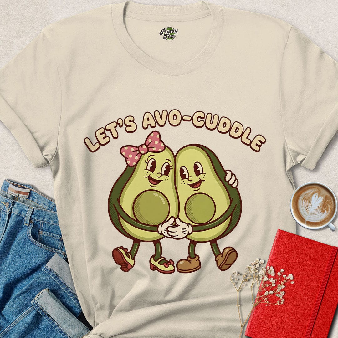 Funny Vegan Valentine's Day T-Shirt – Cute Avo-Cuddle Gift Idea | Shop Eco-Friendly Love Tees