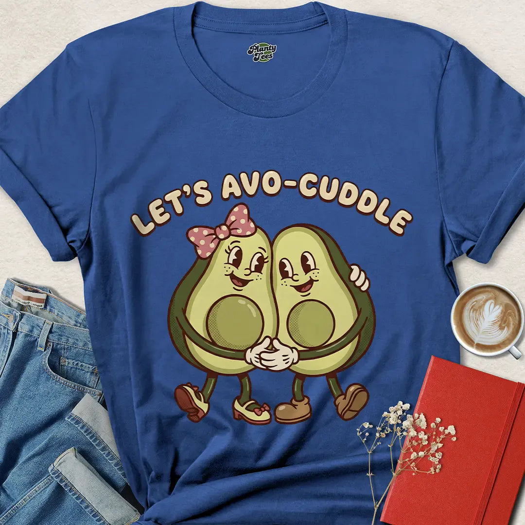 Funny Vegan Valentine's Day T-Shirt – Cute Avo-Cuddle Gift Idea | Shop Eco-Friendly Love Tees