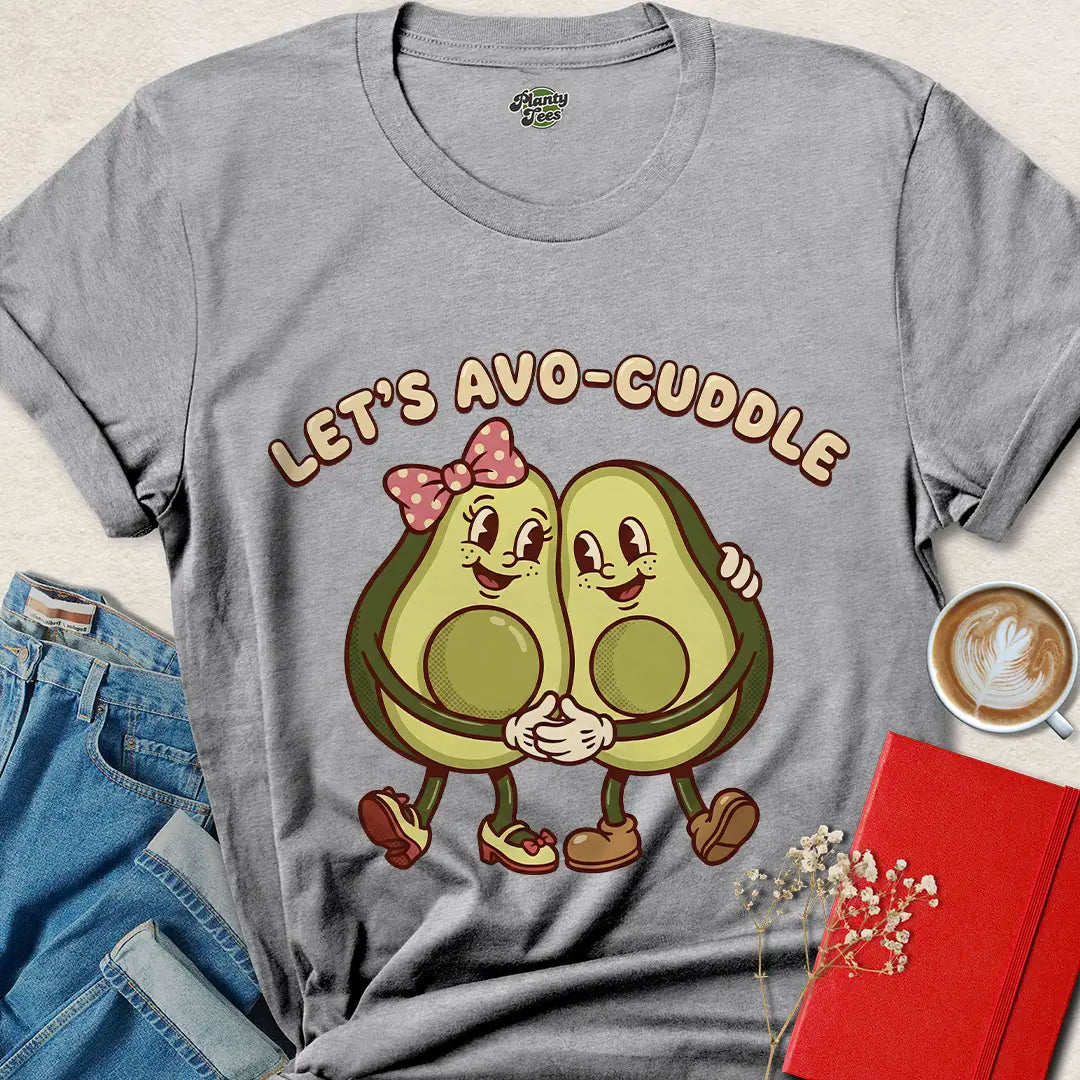 Funny Vegan Valentine's Day T-Shirt – Cute Avo-Cuddle Gift Idea | Shop Eco-Friendly Love Tees