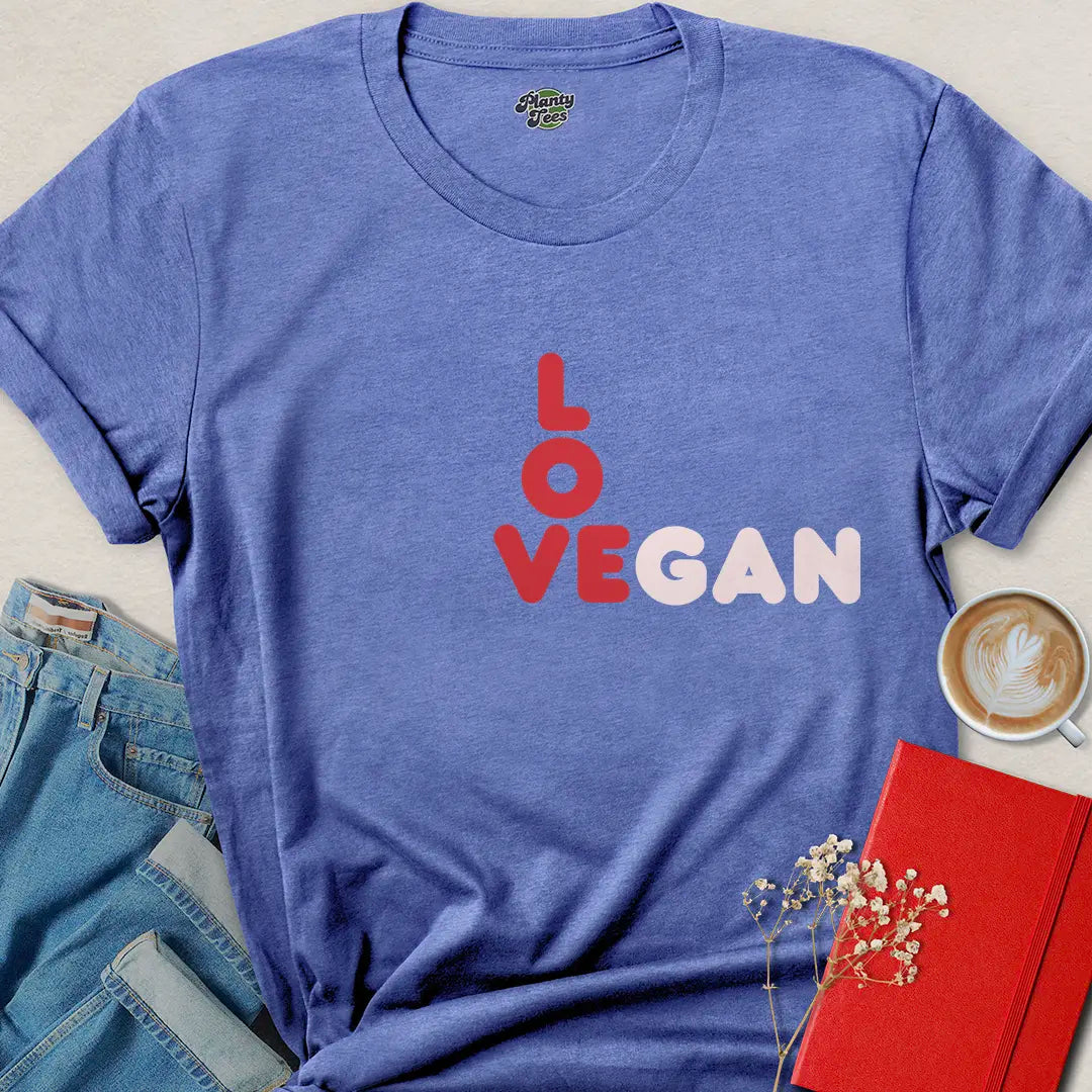 Love Vegan Shirt – Bold Vegan Message Tee | Shop Now