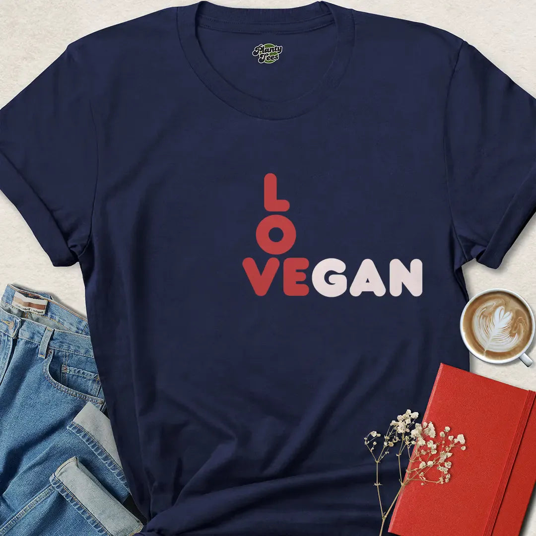 Love Vegan Shirt – Bold Vegan Message Tee | Shop Now