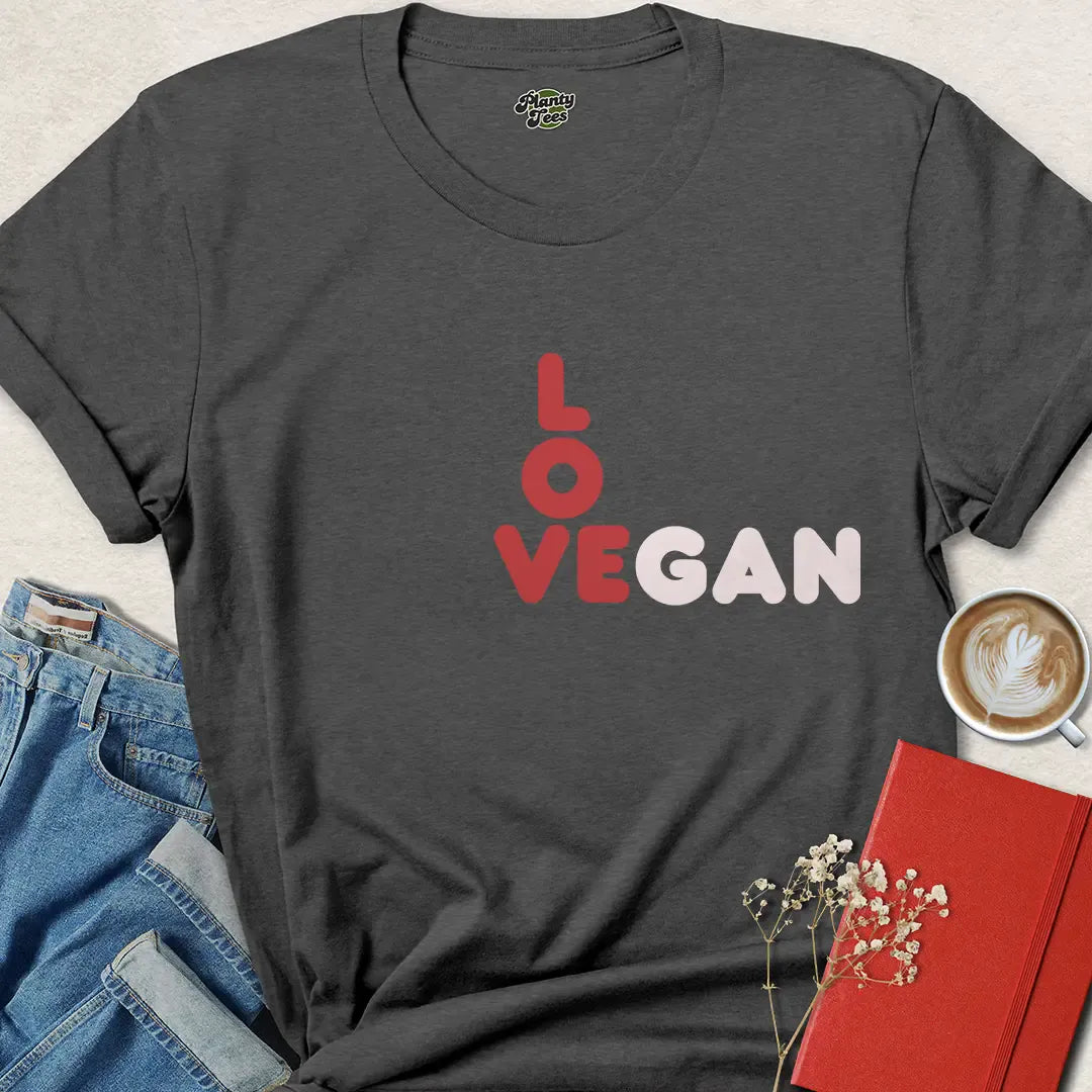 Love Vegan Shirt – Bold Vegan Message Tee | Shop Now
