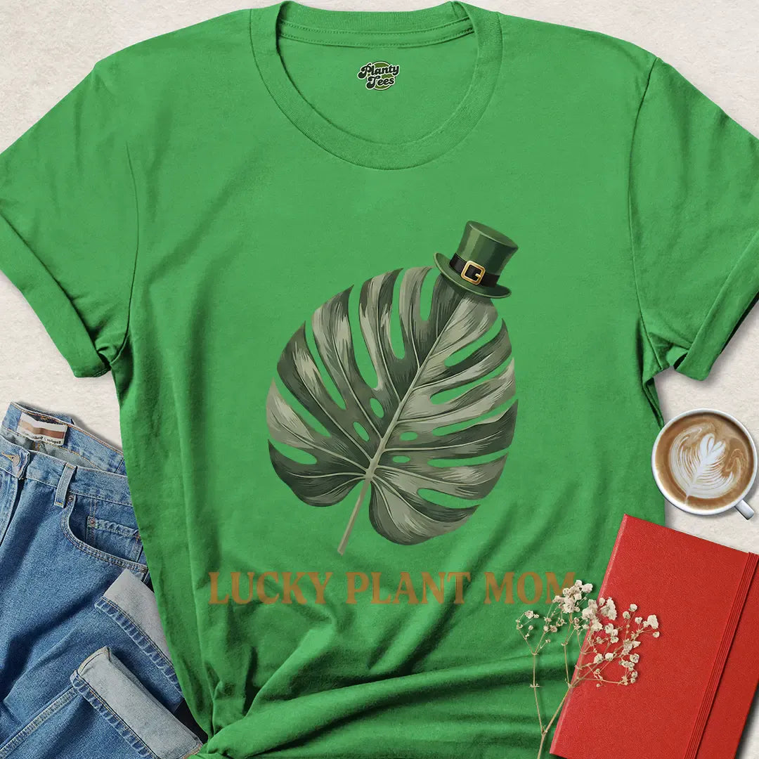 Lucky Plant Mom Shirt | Cute St. Patrick’s Day Tee for Plant Lovers – Shop Eco Style Now