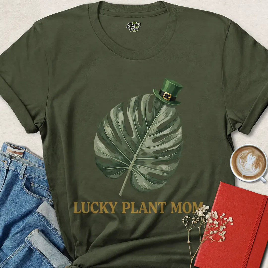Lucky Plant Mom Shirt | Cute St. Patrick’s Day Tee for Plant Lovers – Shop Eco Style Now