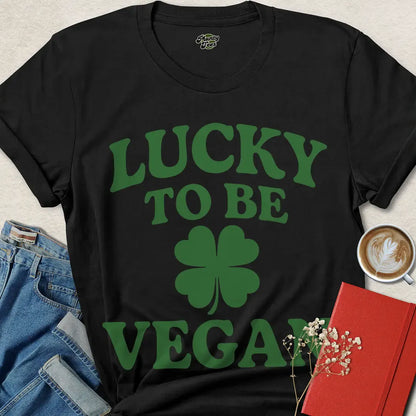 Lucky to Be Vegan Shirt | Bold St. Patrick’s Day Tee for Proud Vegans – Get Yours Now