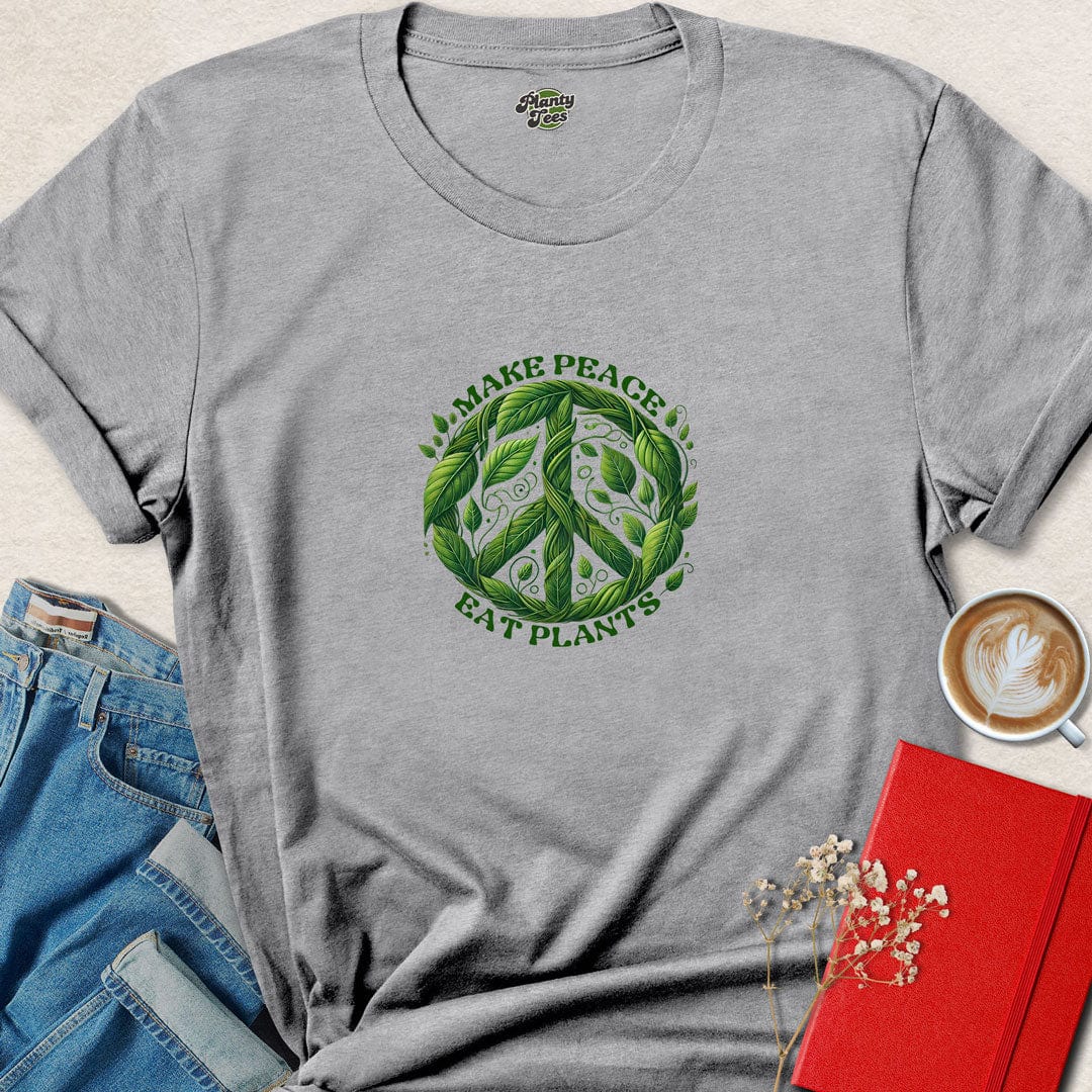 Make Peace Eat Plants T-Shirt
