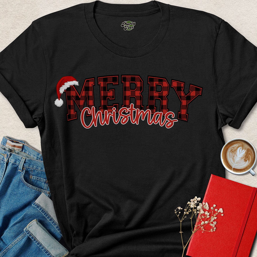 Red Buffalo Plaid Vegan Christmas Shirt – Eco Holiday Style