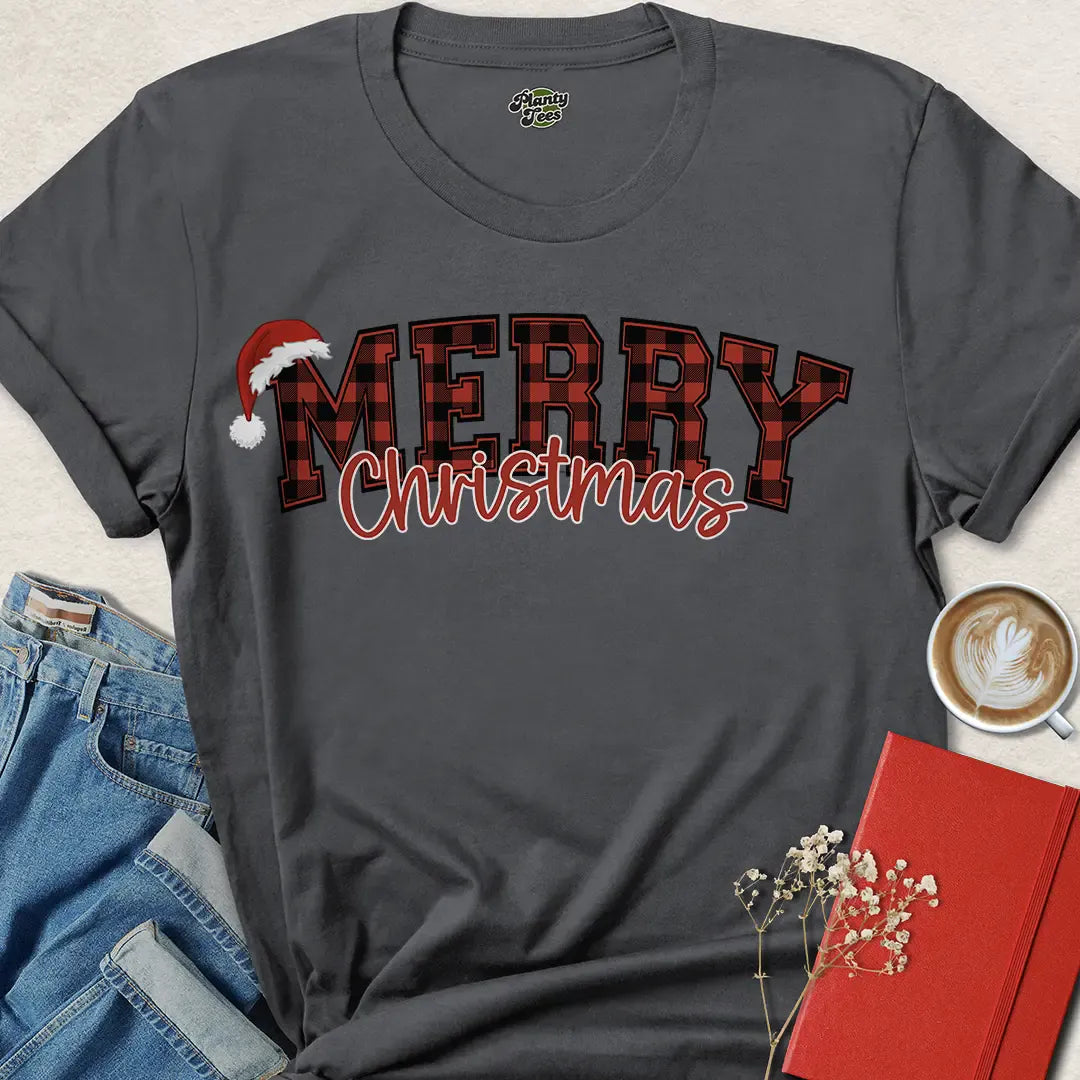 Red Buffalo Plaid Vegan Christmas Shirt – Eco Holiday Style