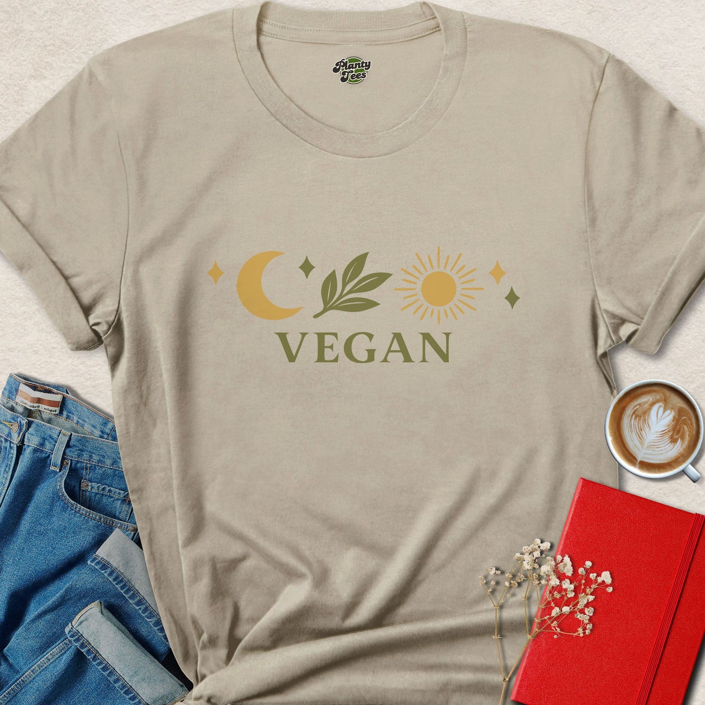 Minimalist Vegan Shirt | Eco Friendly Plant Based Apparel