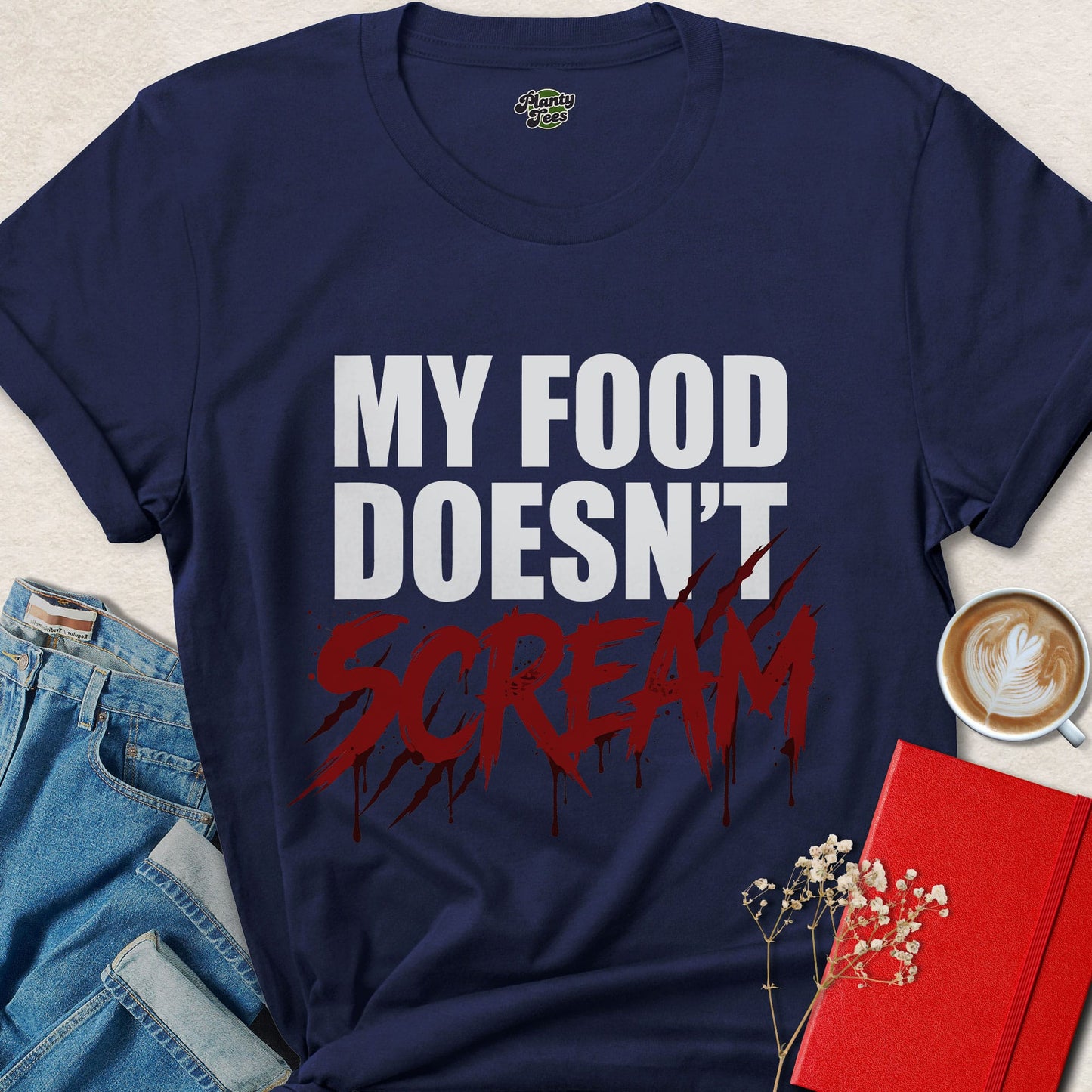 My Food Doesn’t Scream Vegan Shirt