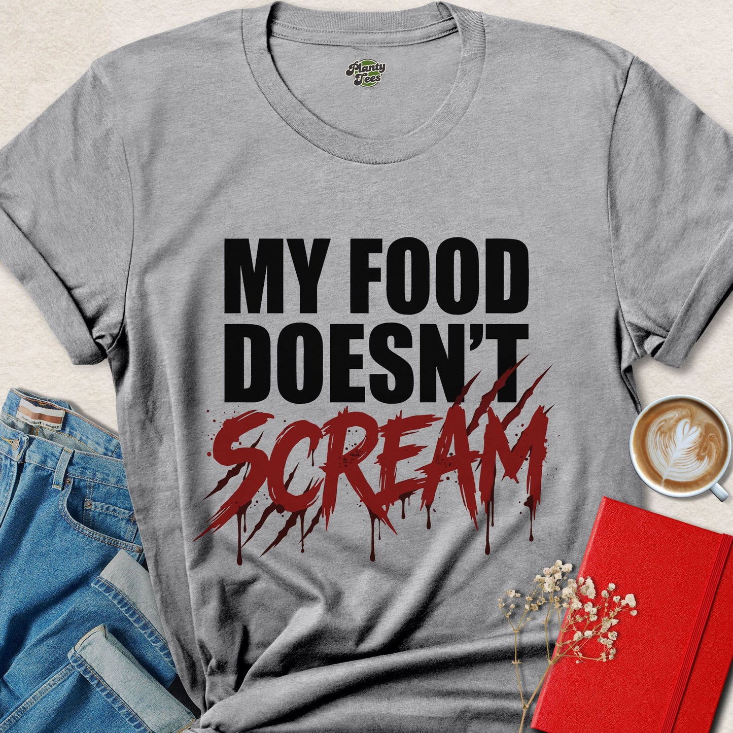 My Food Doesn’t Scream Vegan Shirt