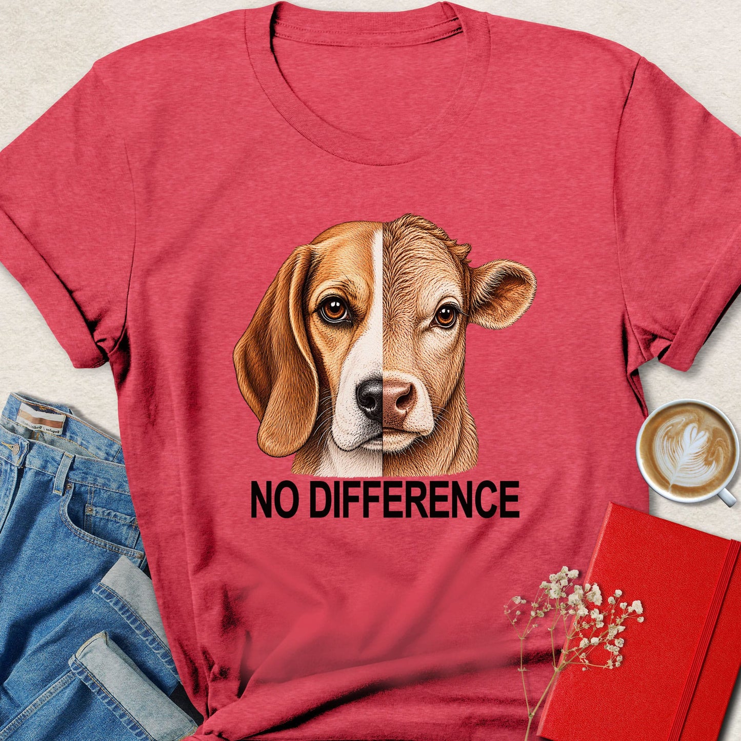 No Difference Split Face T-shirt