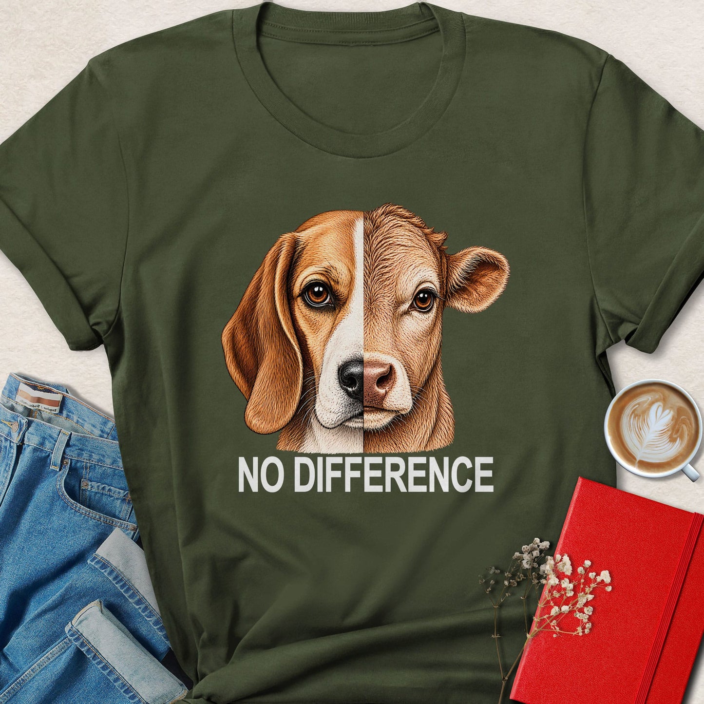 No Difference Split Face T-shirt
