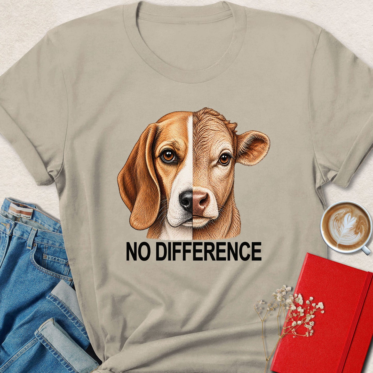 No Difference Split Face T-shirt