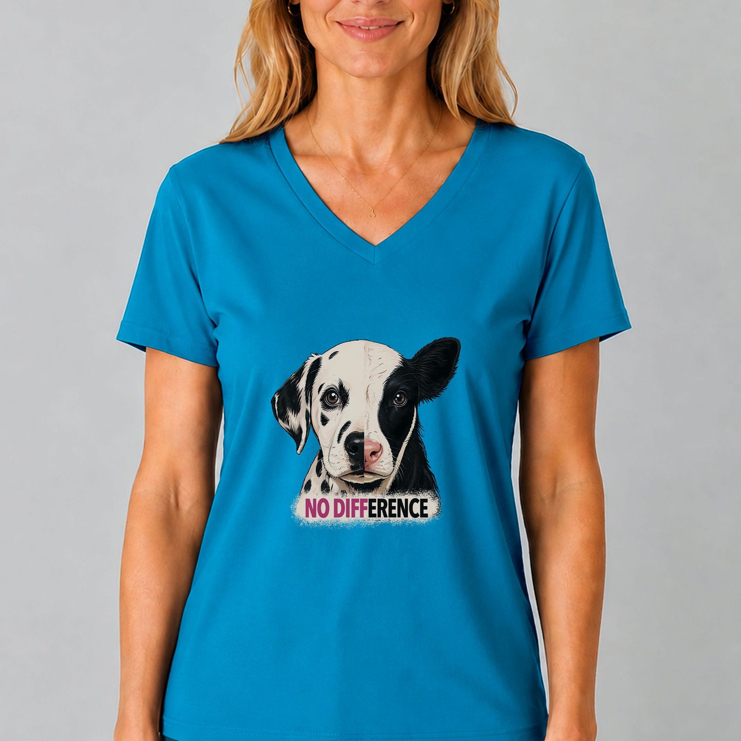 No Difference Vegan V-Neck T-Shirt