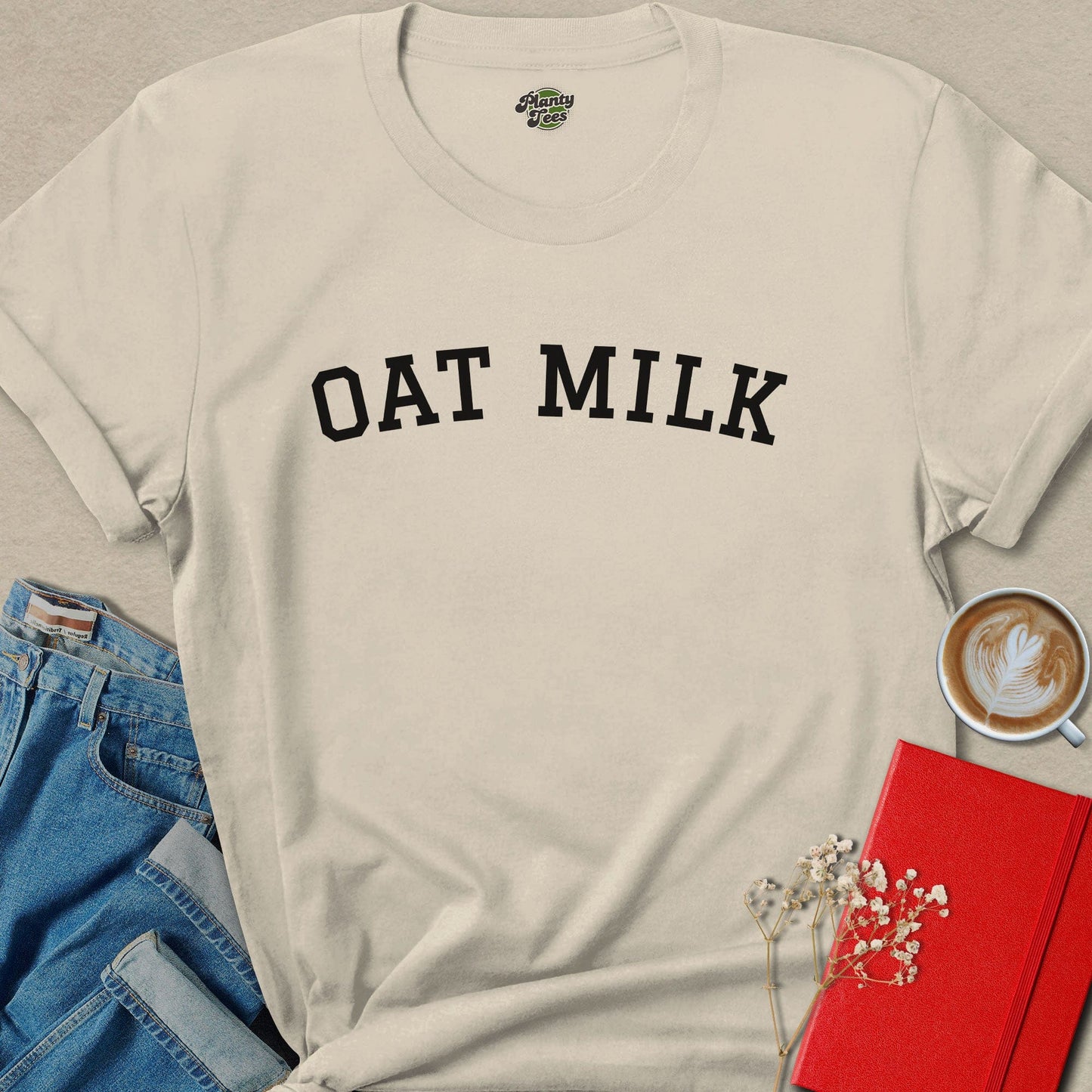 Oat Milk Vegan Shirt Plant Based Milk Lover Vegan Apparel